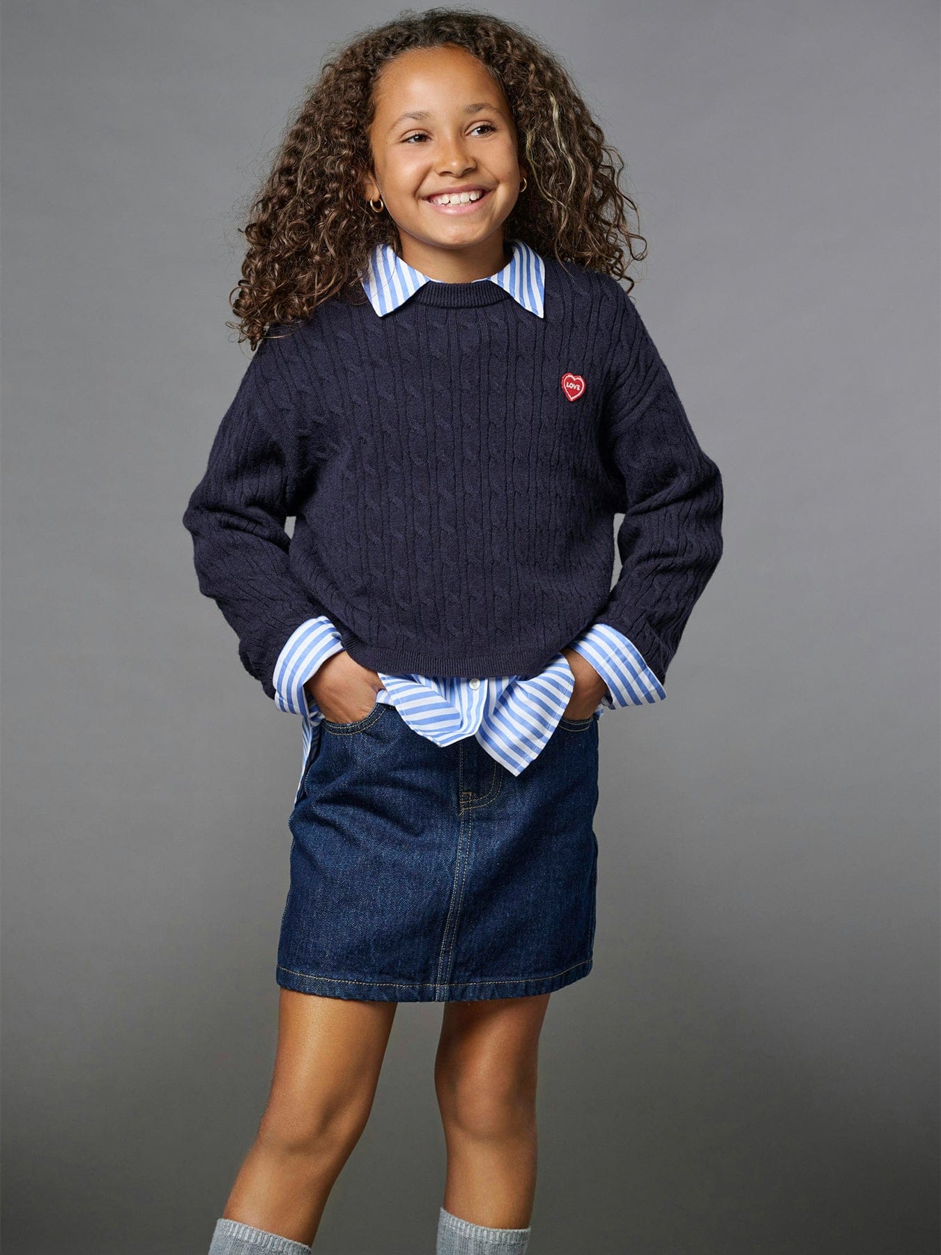 ONLY Kids' Stella Denim Skirt Blue