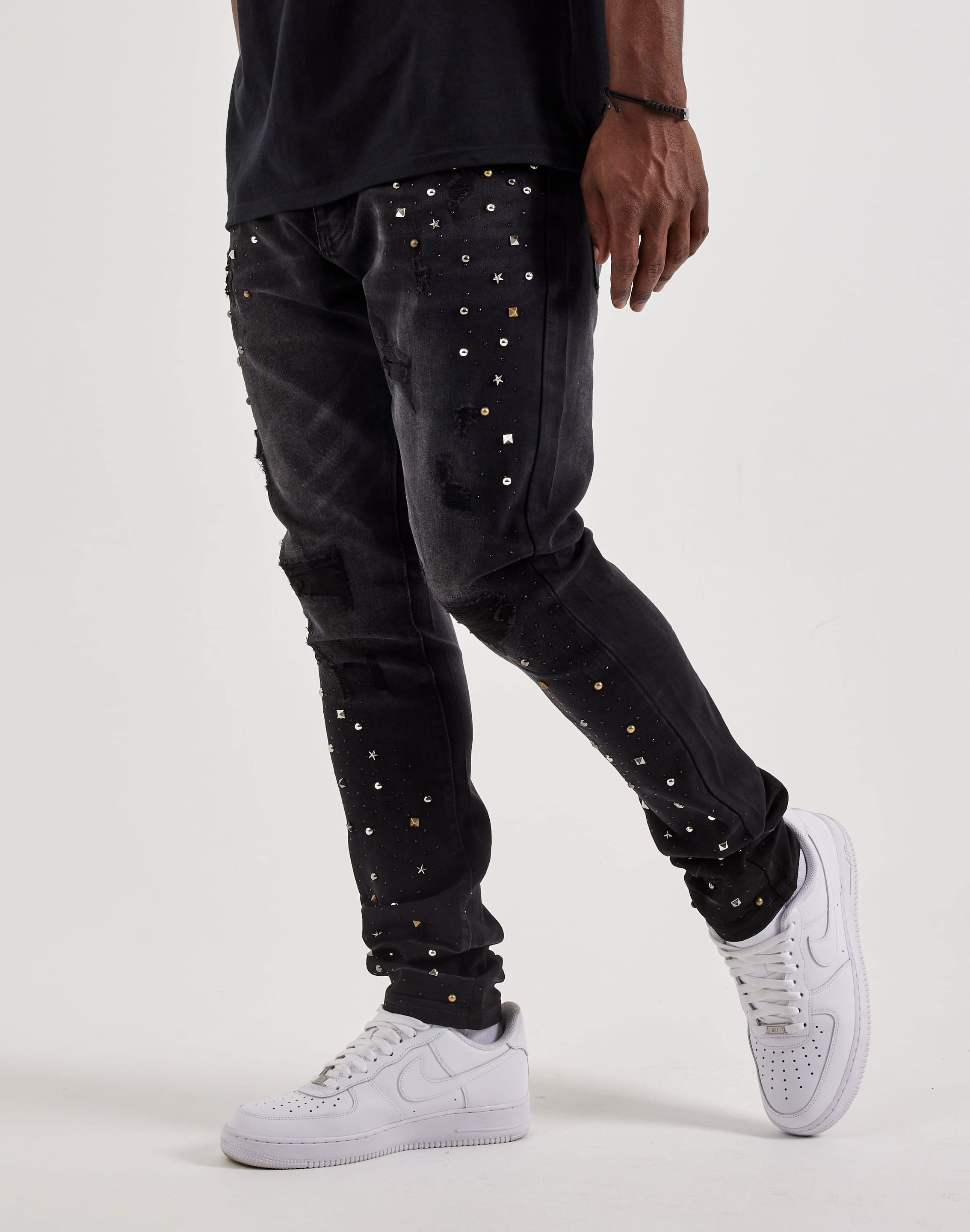 GFTD la Slim Star Gems Denim Jeans