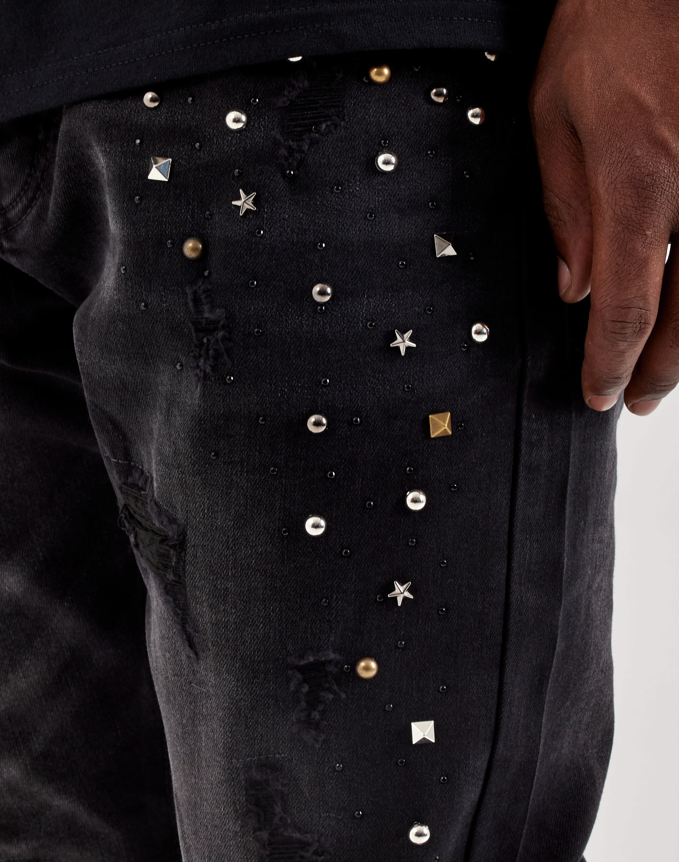 GFTD la Slim Star Gems Denim Jeans