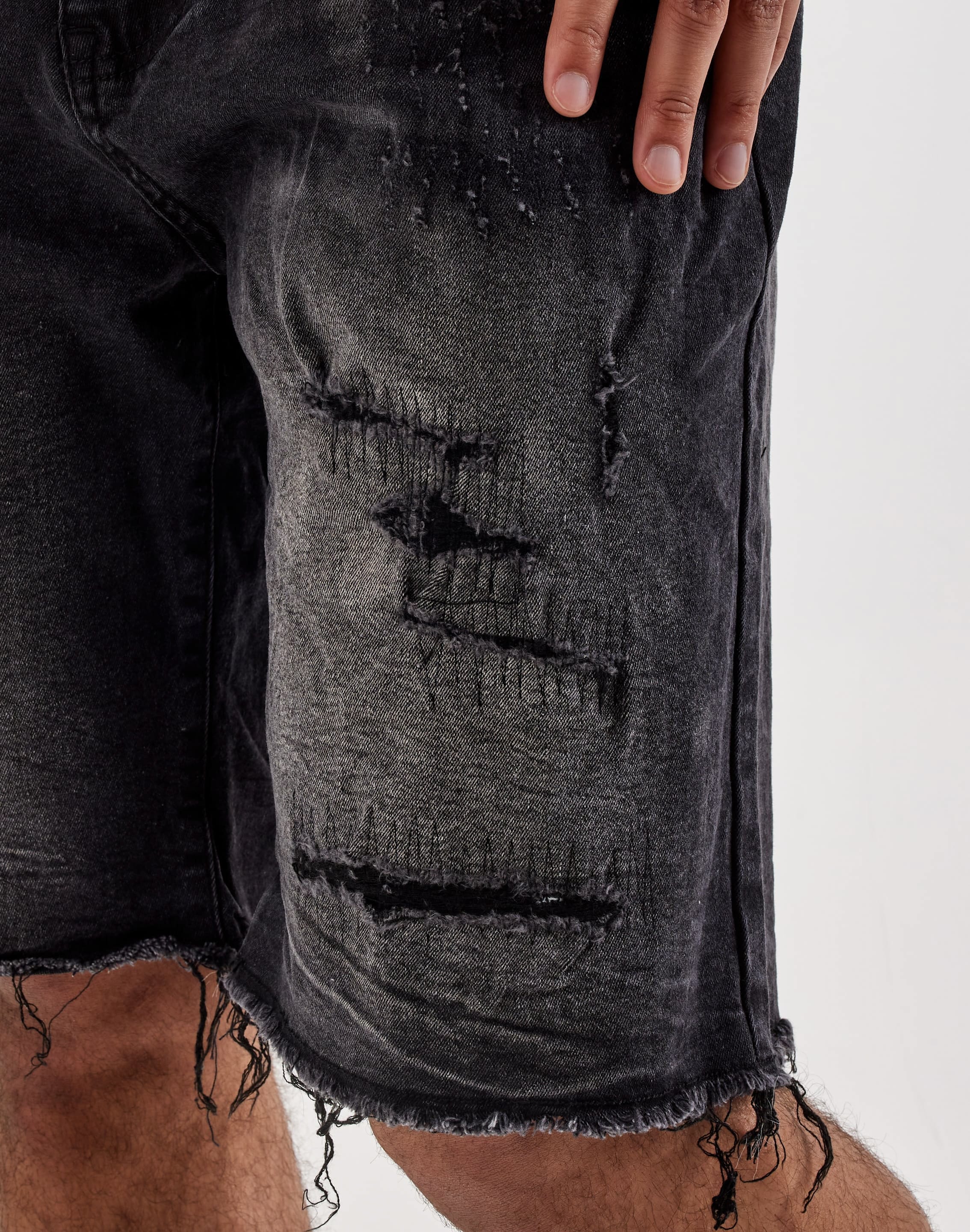 Smoke Rise Distressed Denim Shorts