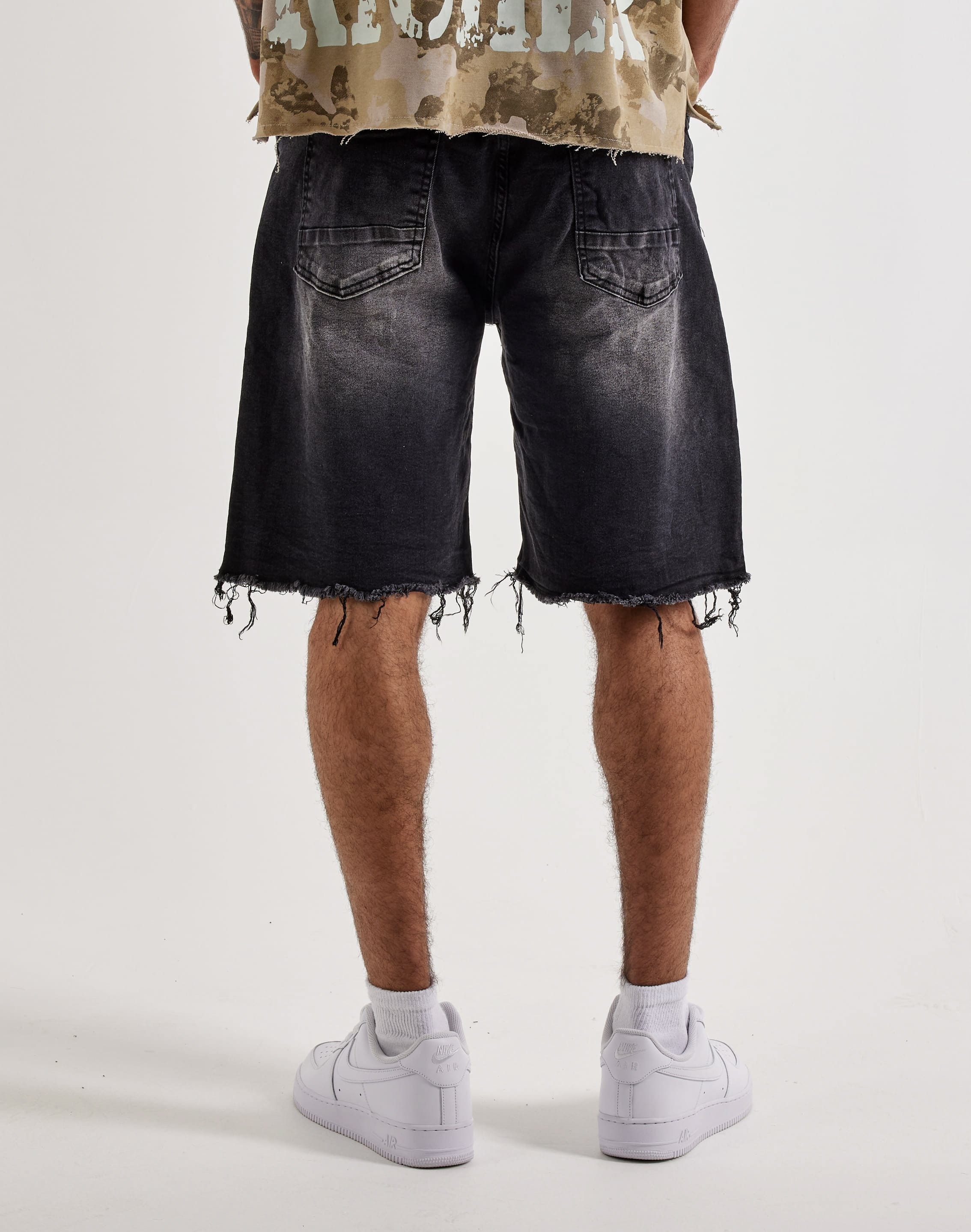Smoke Rise Distressed Denim Shorts