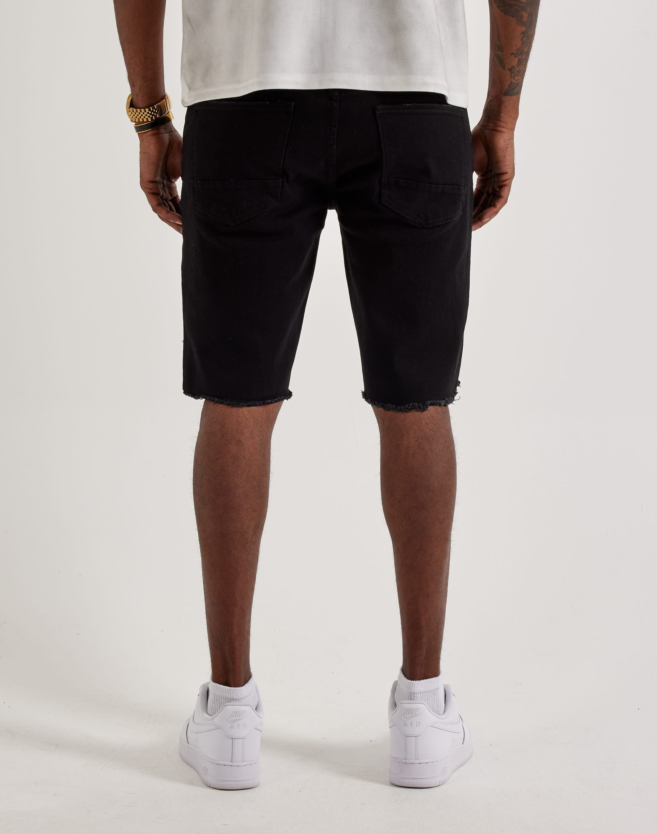 Smoke Rise Rip Off Denim Shorts