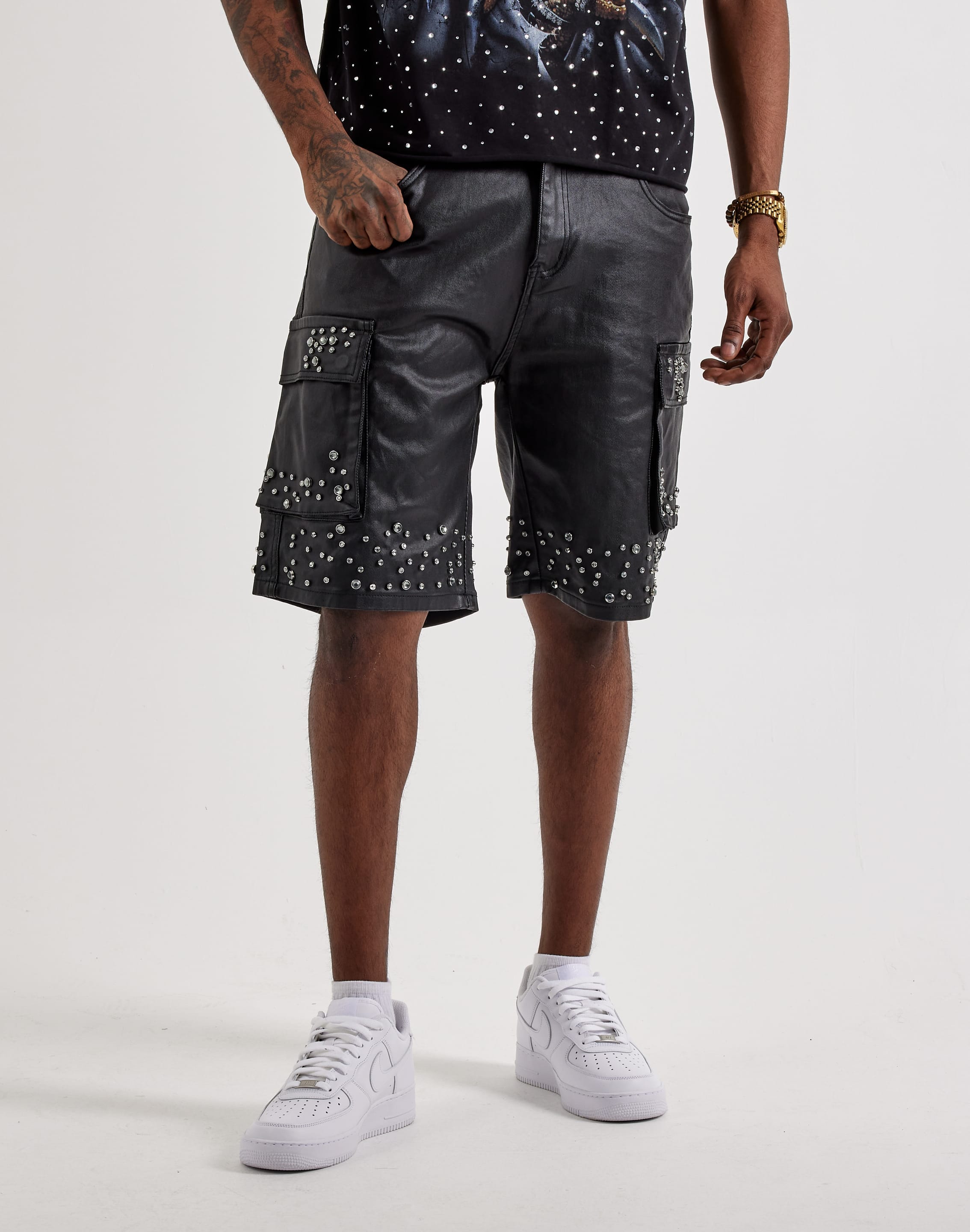 Waimea Embellished Cargo Shorts