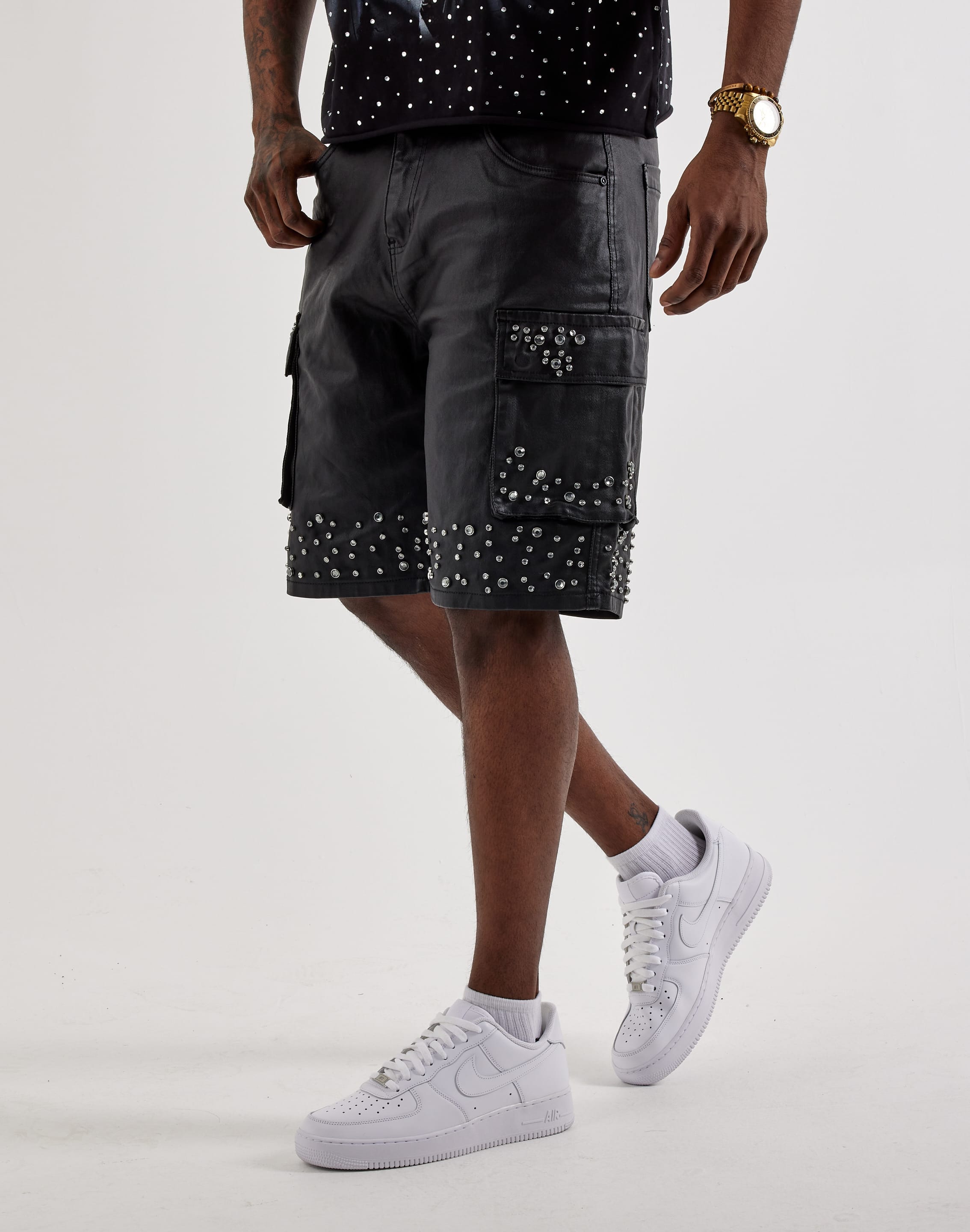 Waimea Embellished Cargo Shorts