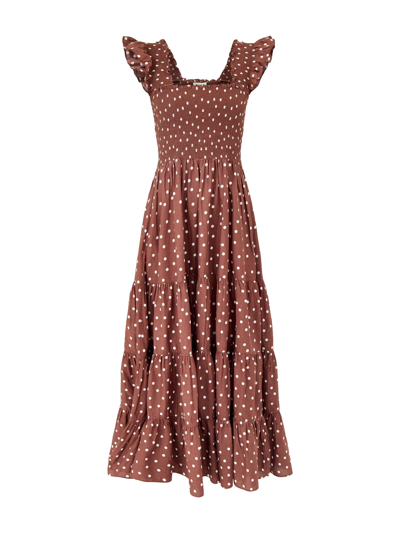 Rixo Kendall Midi Dress Brown
