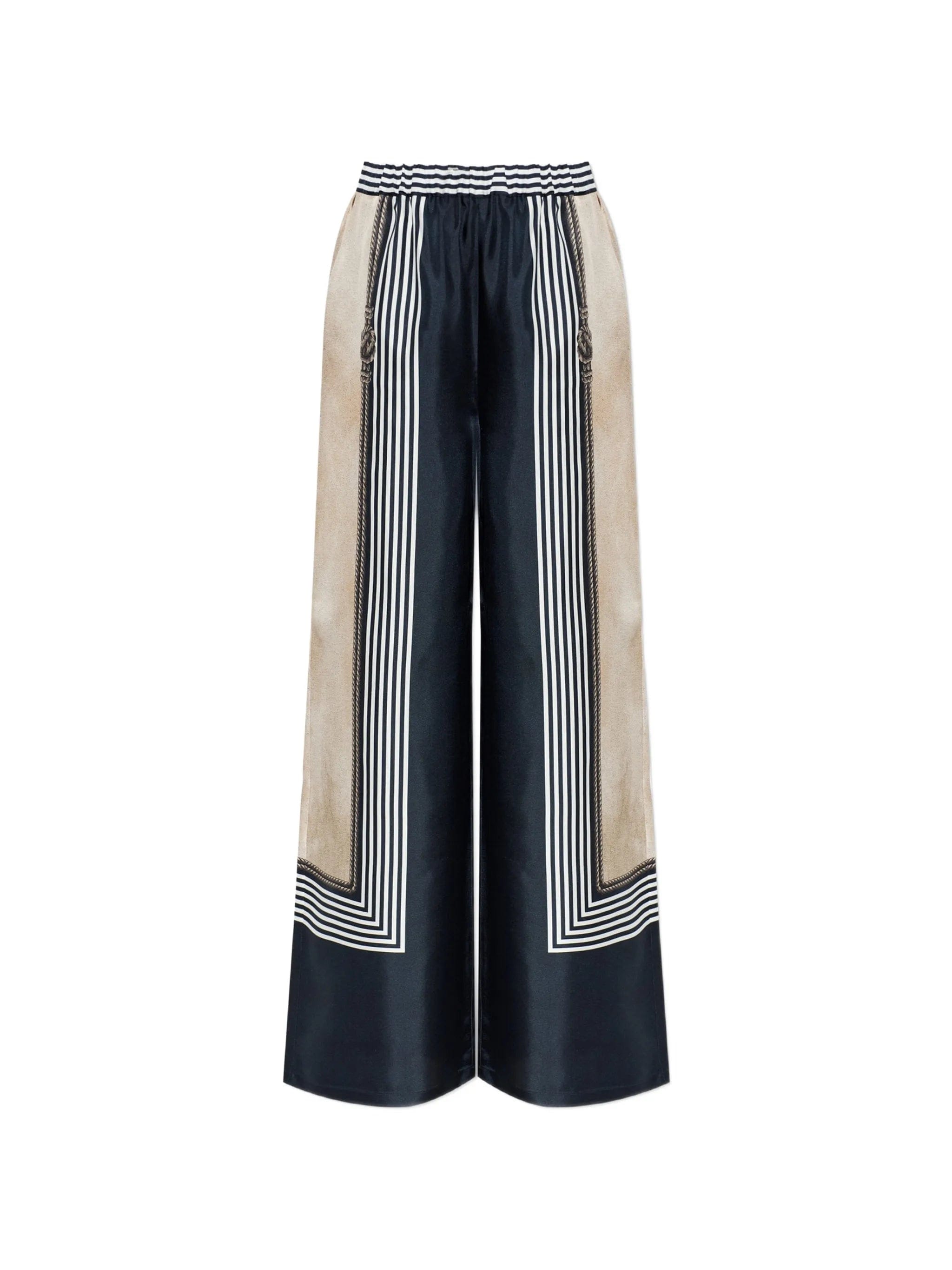 Max Mara silk palazzo pants