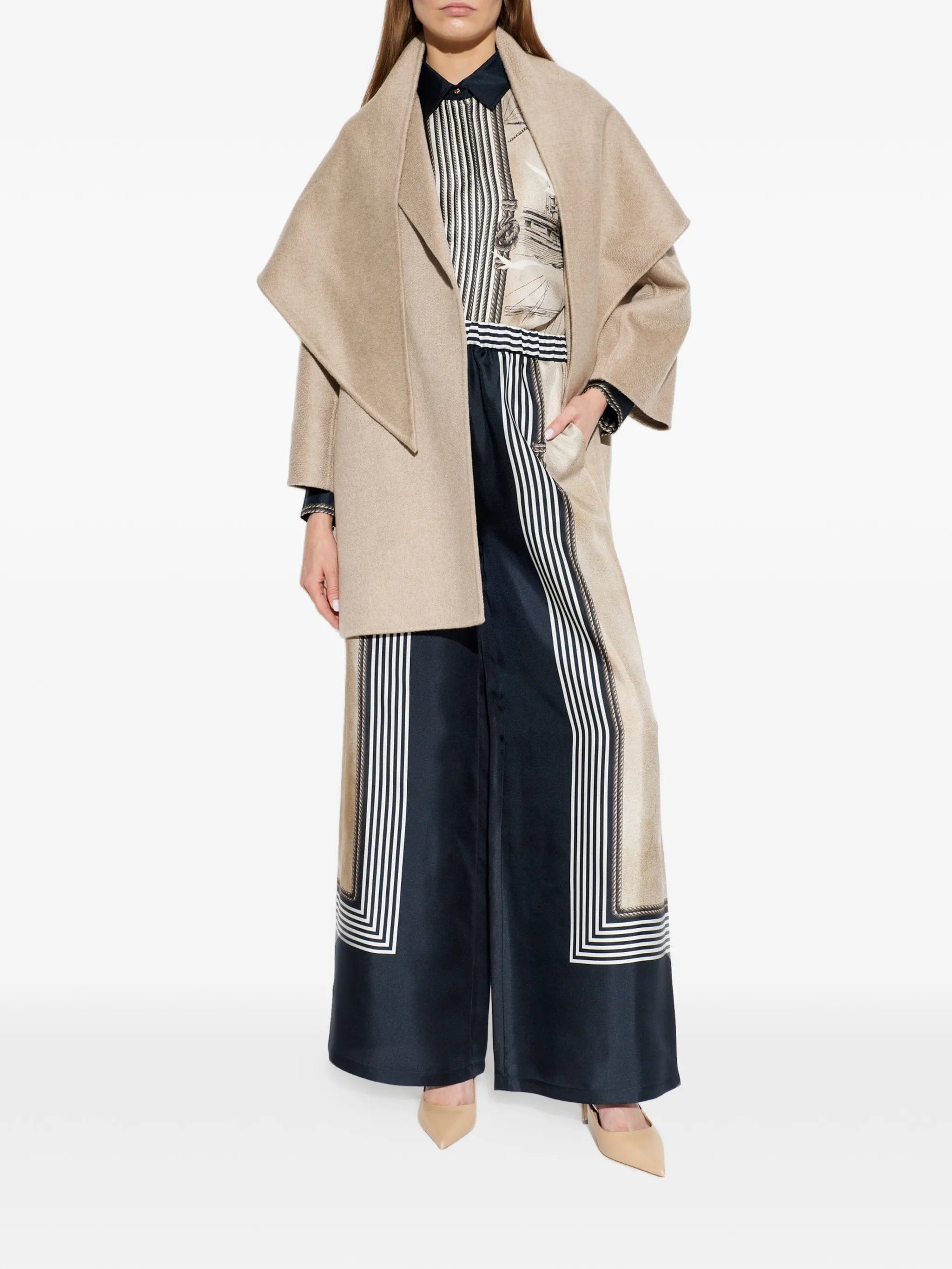 Max Mara silk palazzo pants