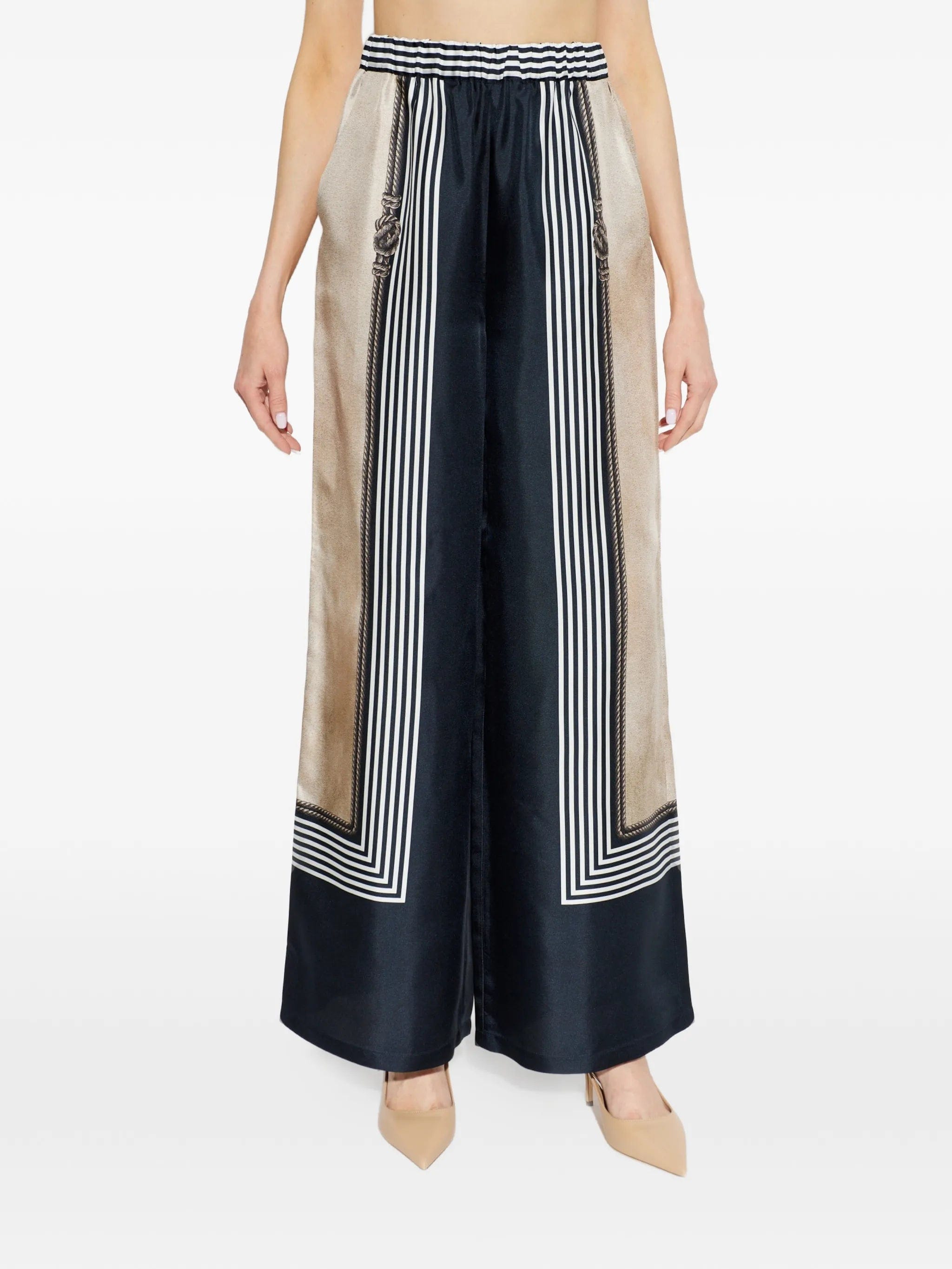 Max Mara silk palazzo pants
