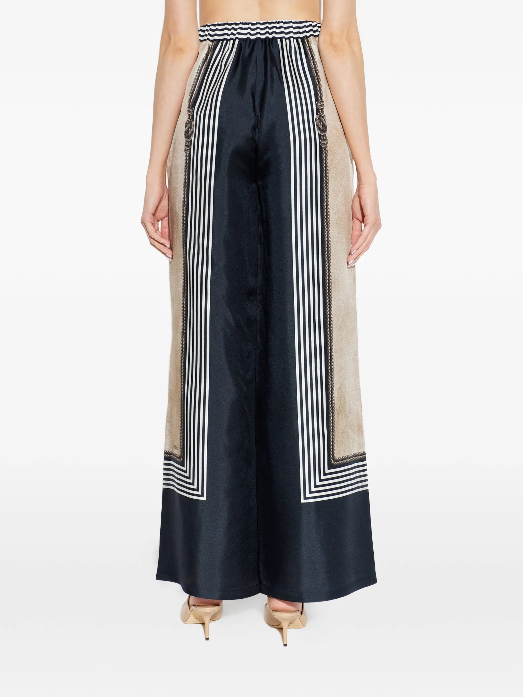 Max Mara silk palazzo pants