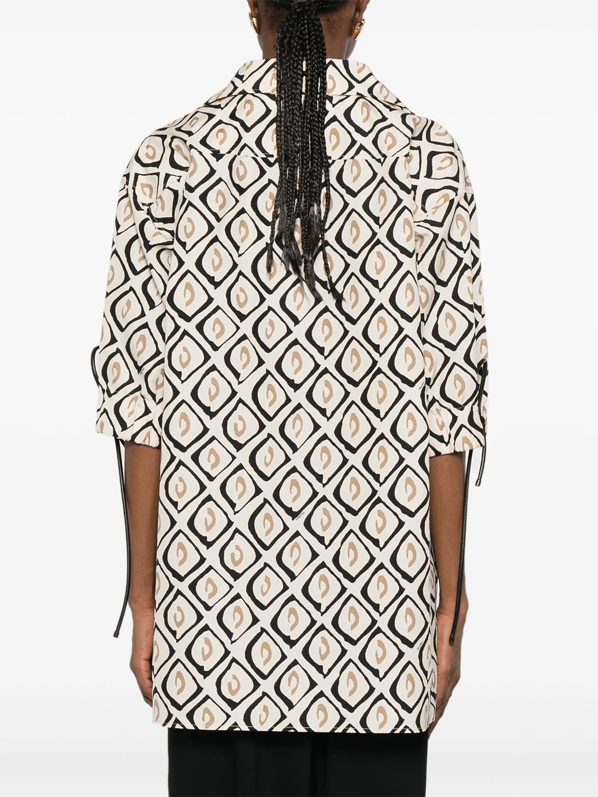 Max Mara Mxmecru tie - detail patterned blouse
