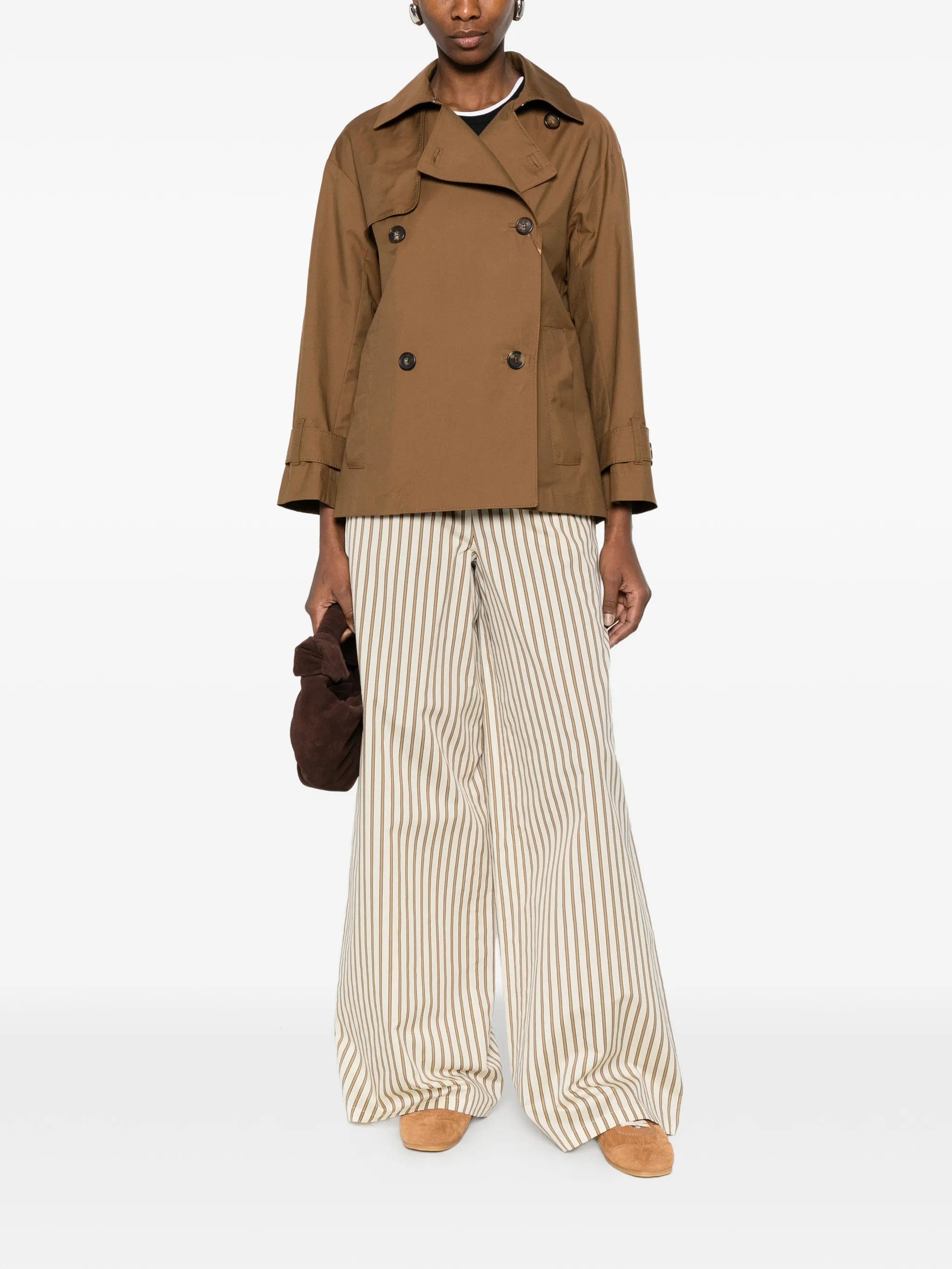 Max Mara striped wide leg trousers