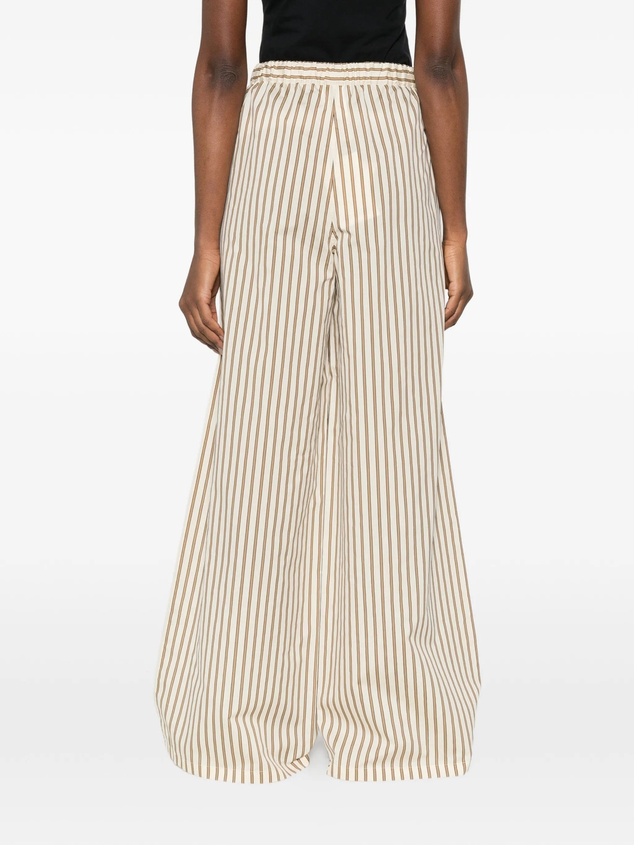 Max Mara striped wide leg trousers