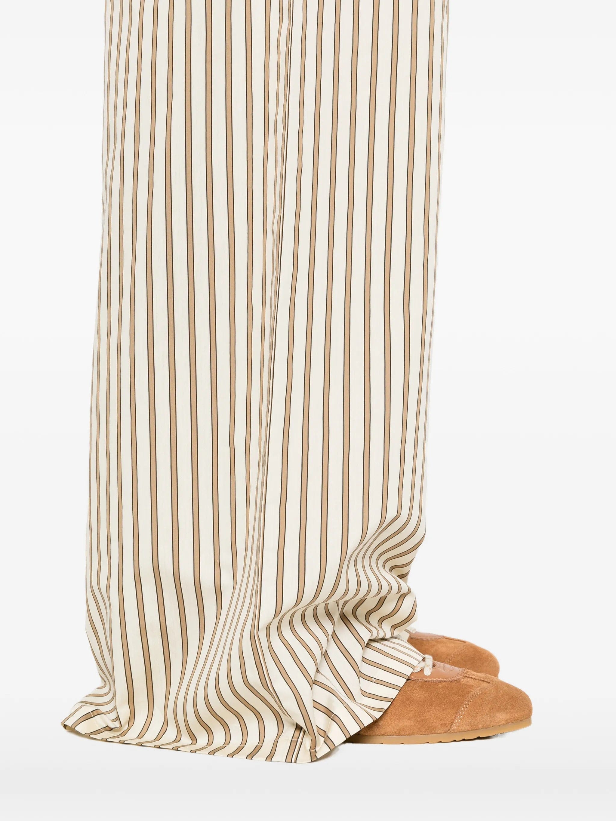 Max Mara striped wide leg trousers
