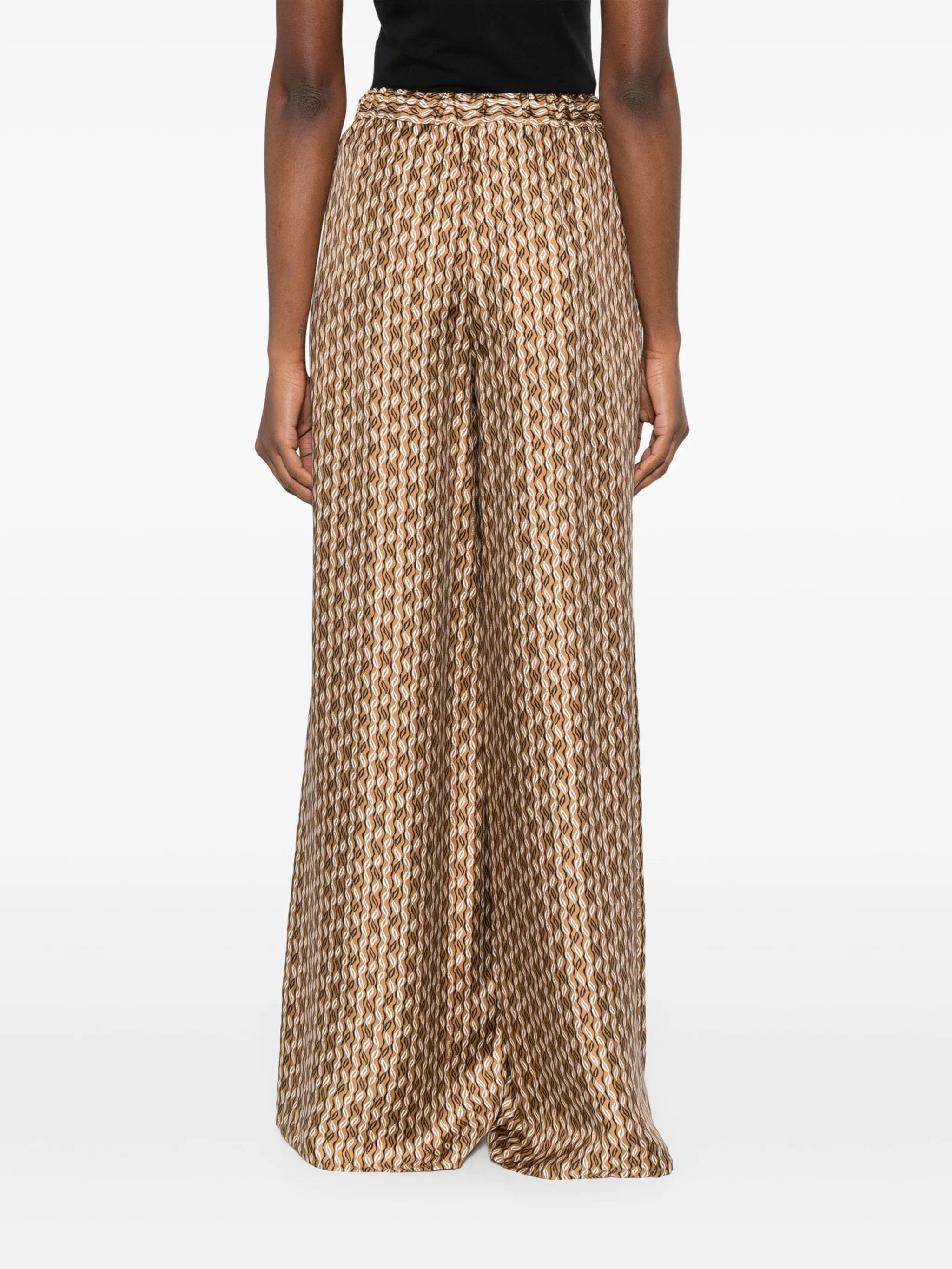 Max Mara printed wide - leg trousers