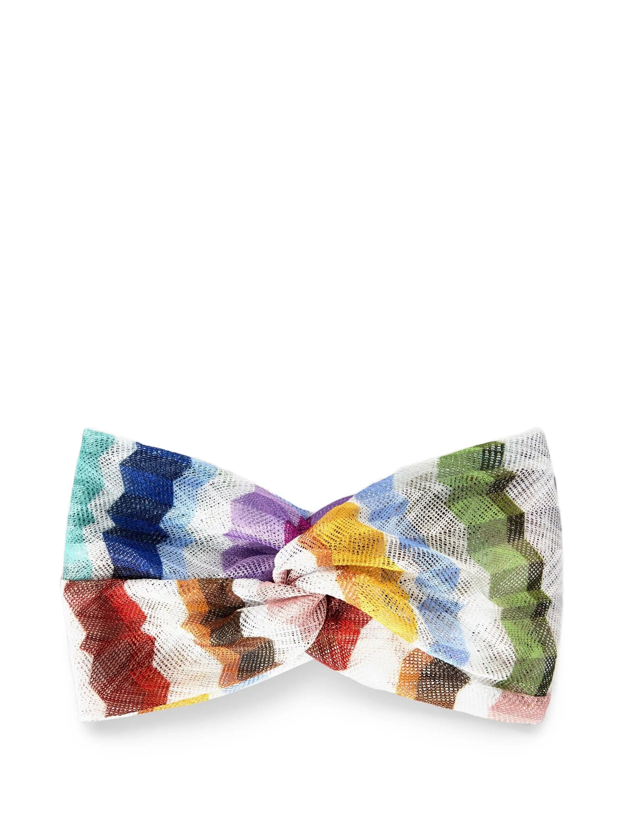 Missoni zigzag - knit twisted headband