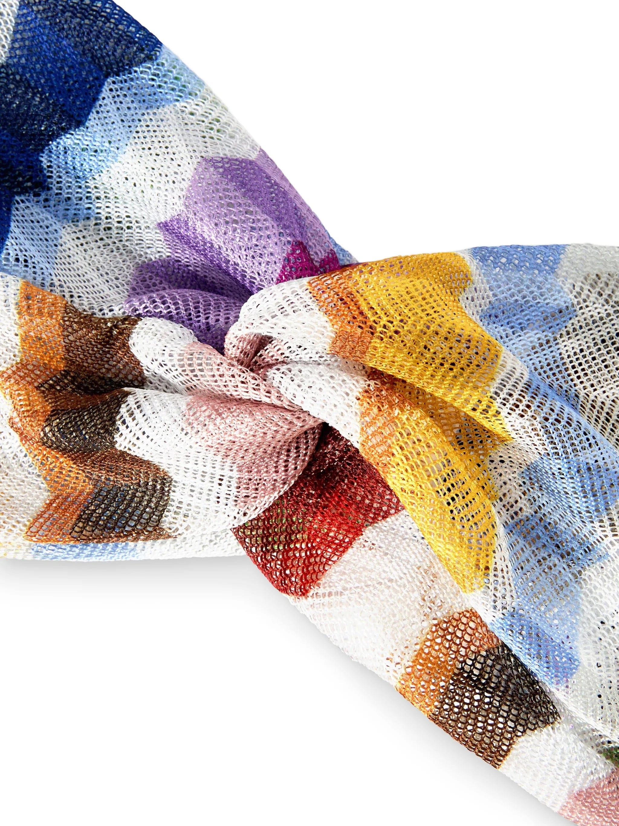 Missoni zigzag - knit twisted headband