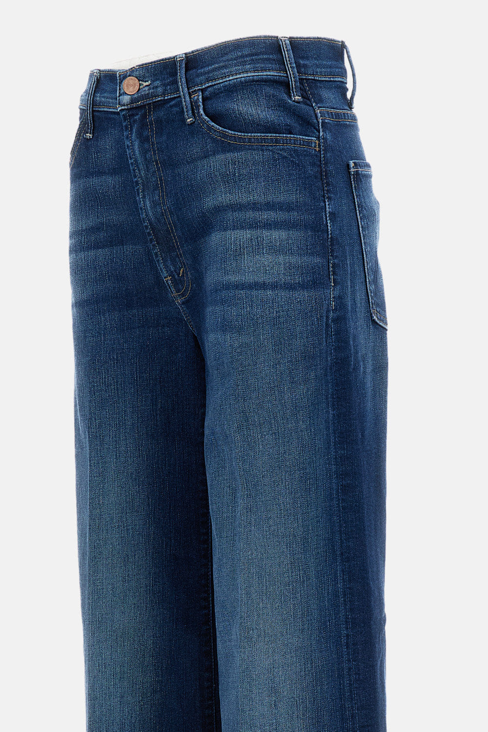 Mother THE HUSTLER ROLLER SNEAK JEANS