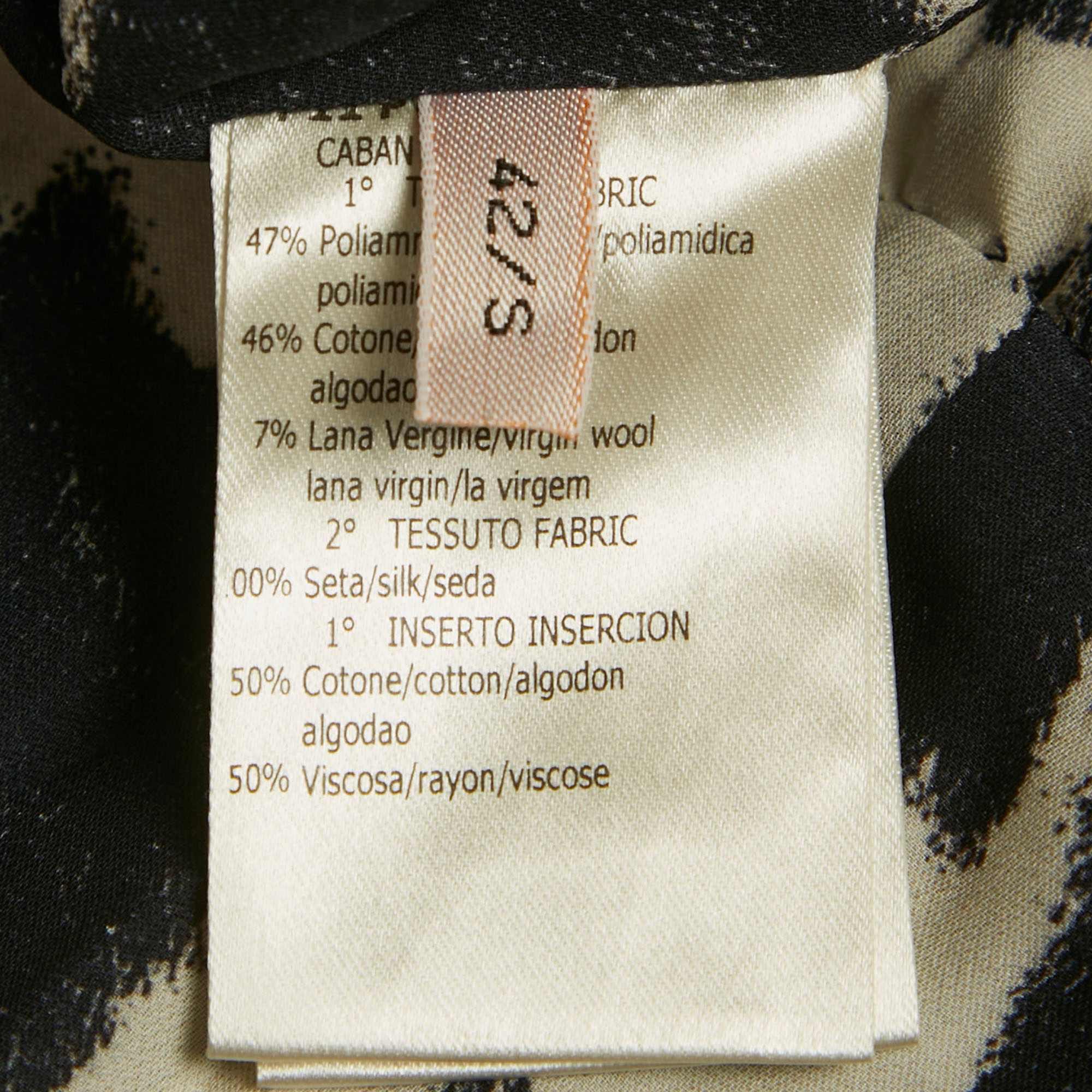 Giambattista Valli Black Tweed Mid - Length Coat