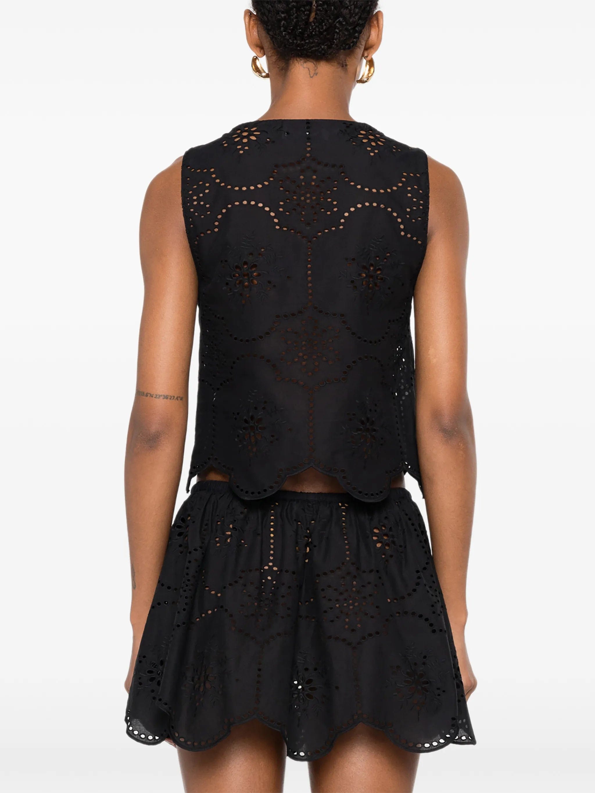 Matteau broderie tie - fastening blouse