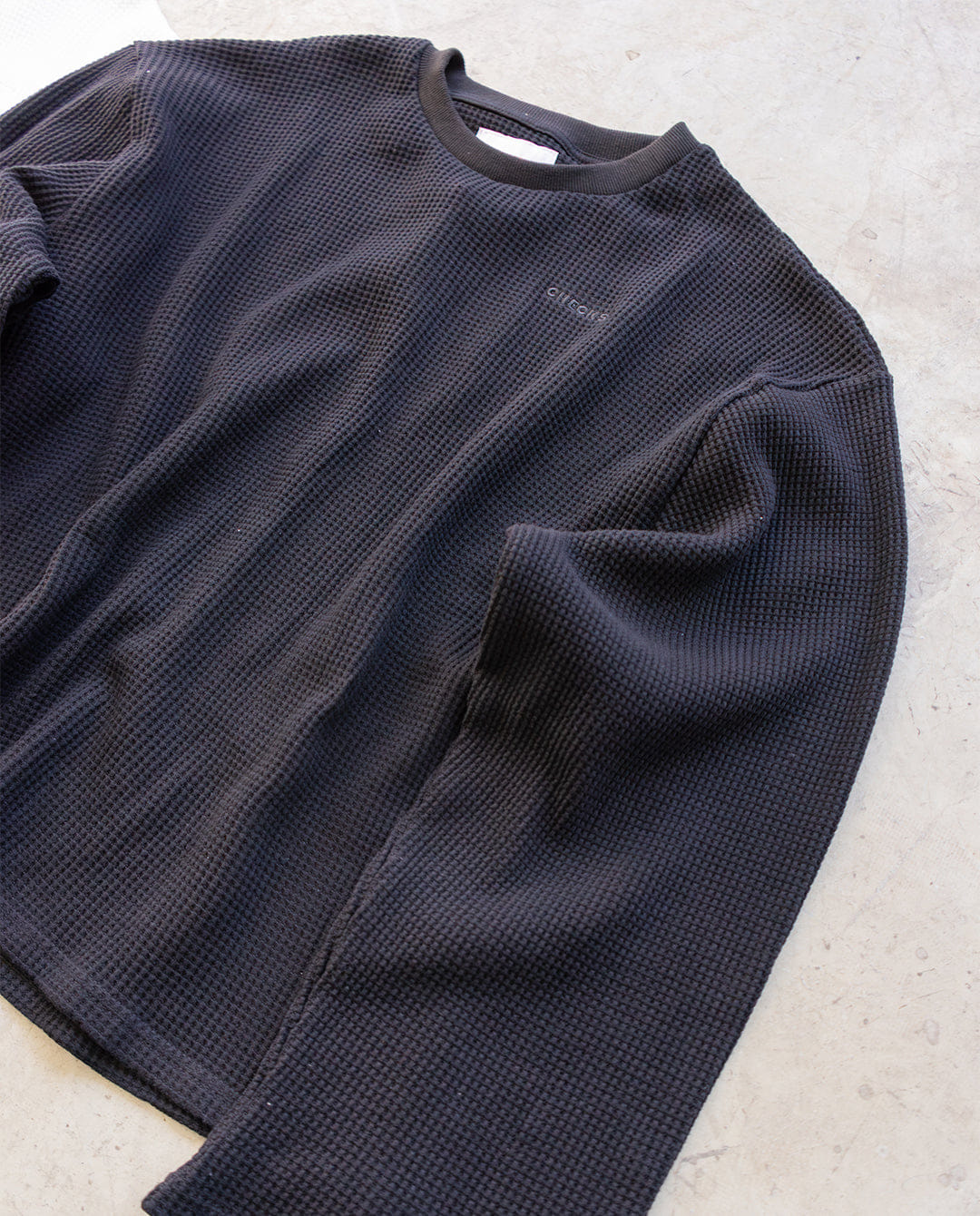 Checks Downtown - Idle Waffle Top - Black