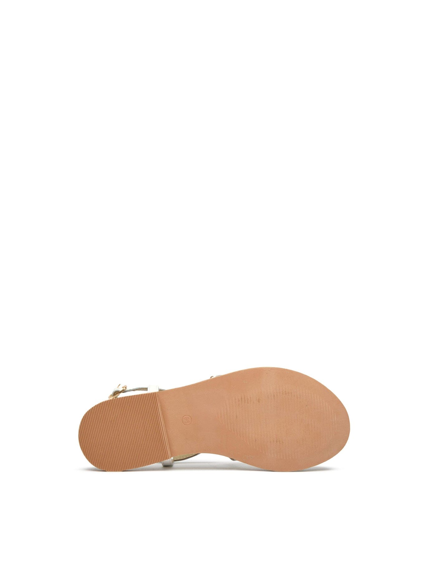 Sole Dream Gladiator Leather Sandals White
