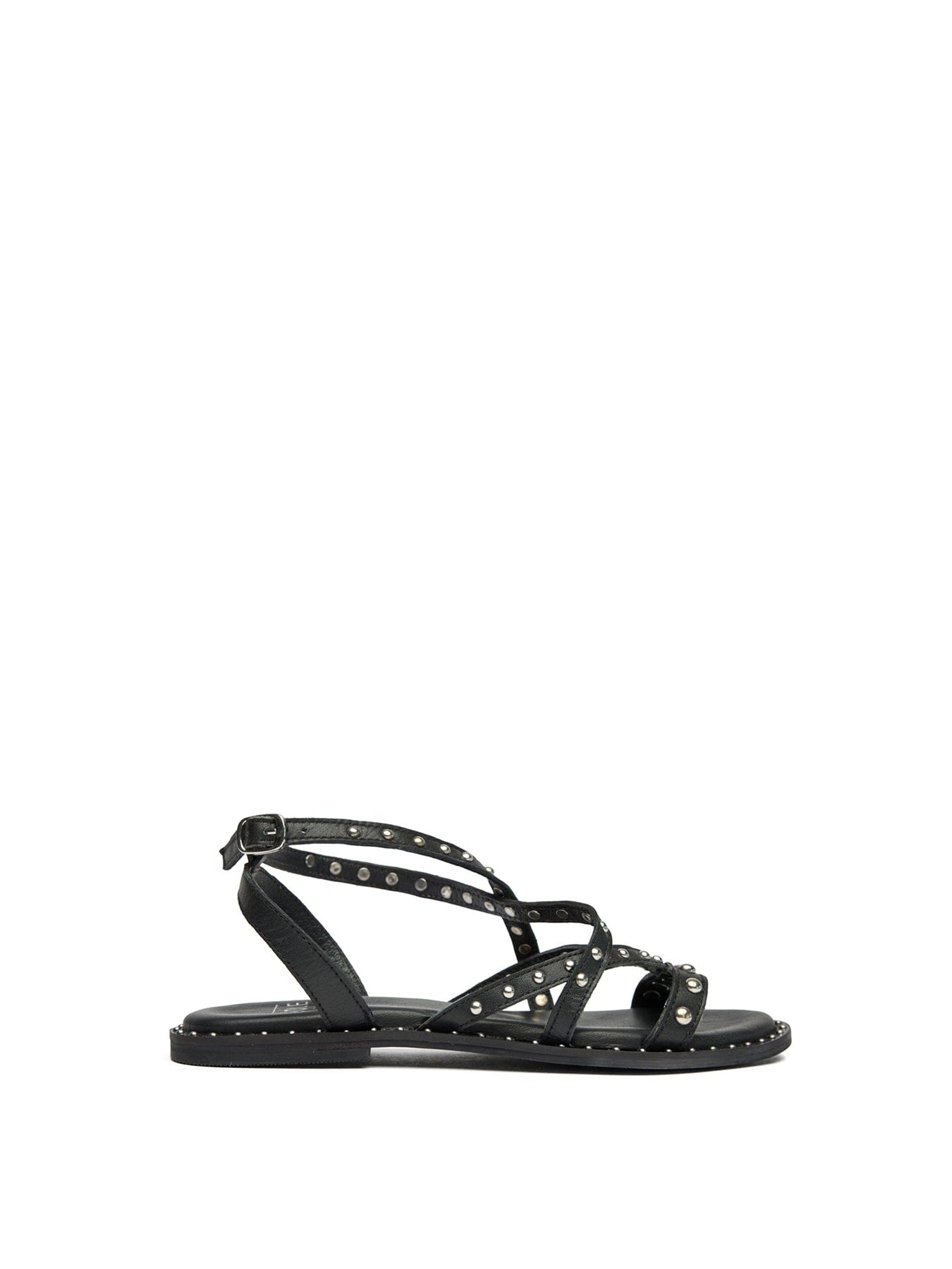 Sole Rach Gladiator Leather Sandals Black