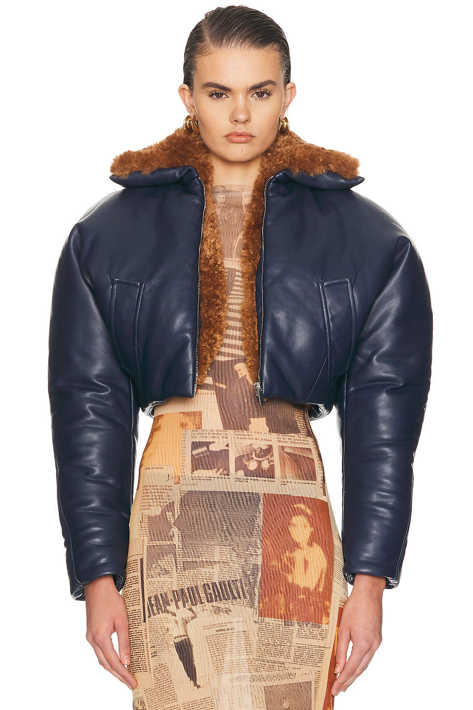 Atlein Cropped Aviator Jacket