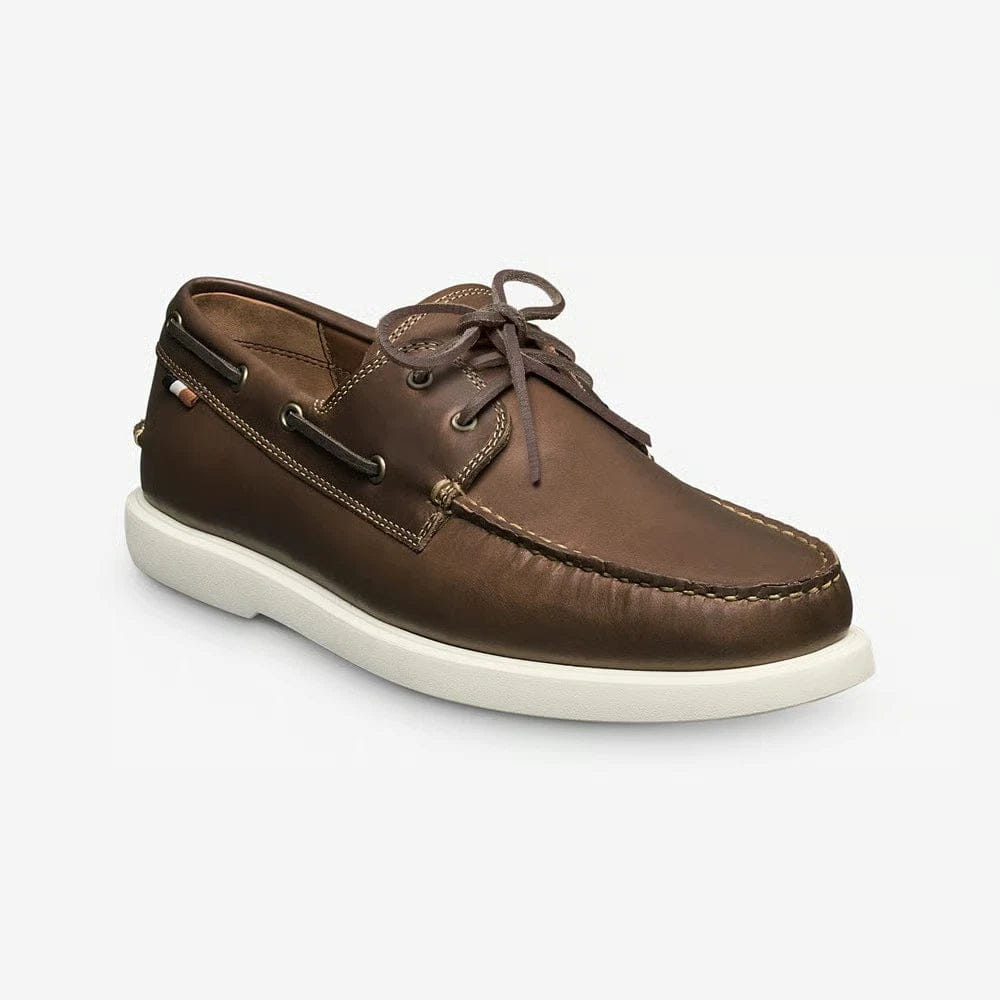 SHOE Allen Edmonds Panama Men'sD Brown Leather Moc Toe Casual Boat Shoe RHS8976