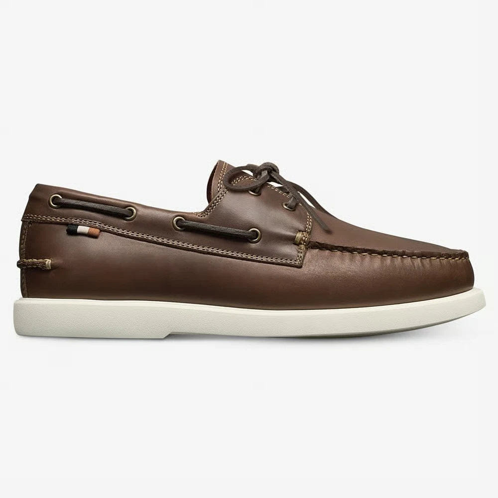 SHOE Allen Edmonds Panama Men'sD Brown Leather Moc Toe Casual Boat Shoe RHS8976