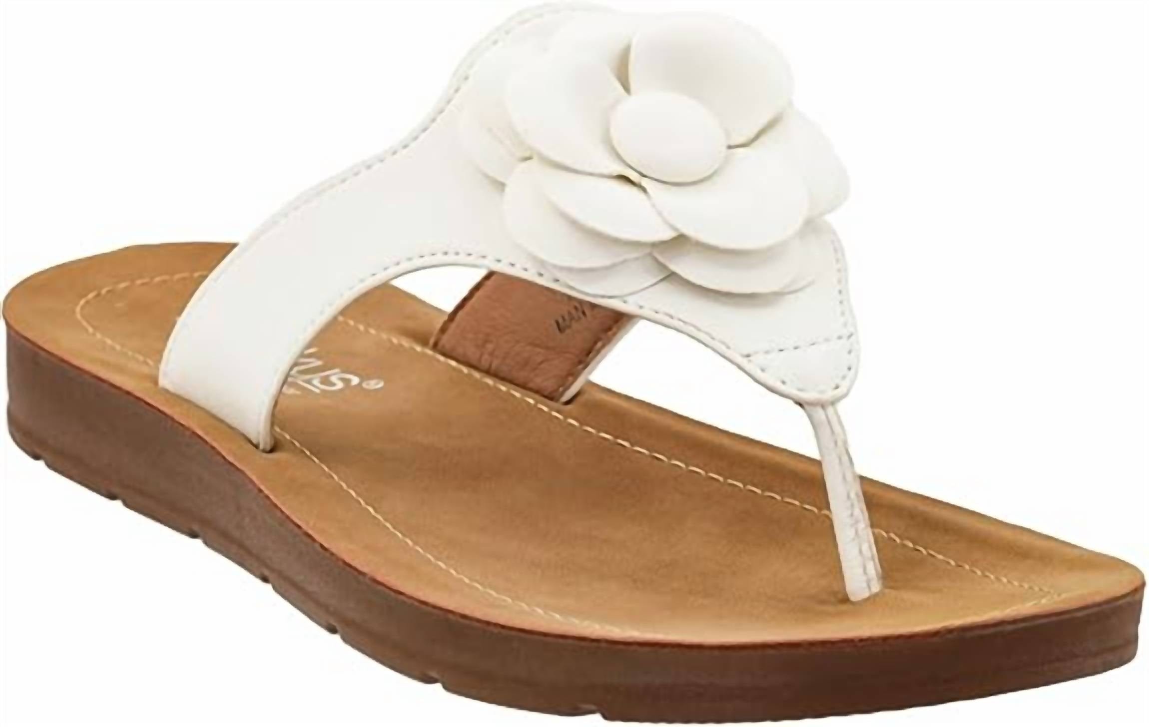 WHITE* Women's So Delish Flip Flop Sandals In White
