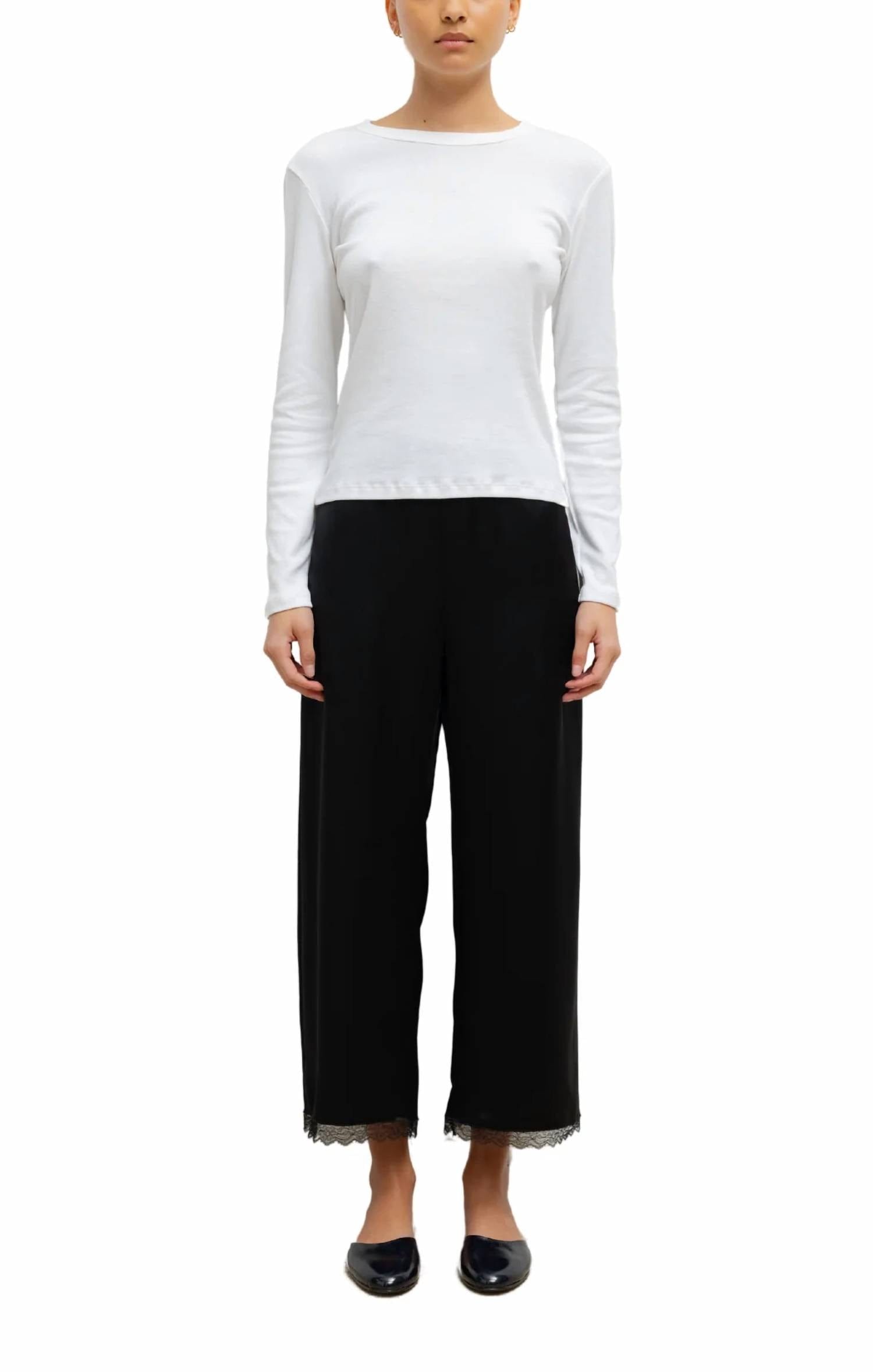 WHITE* Nando Slim Fit Long Sleeve Top In White