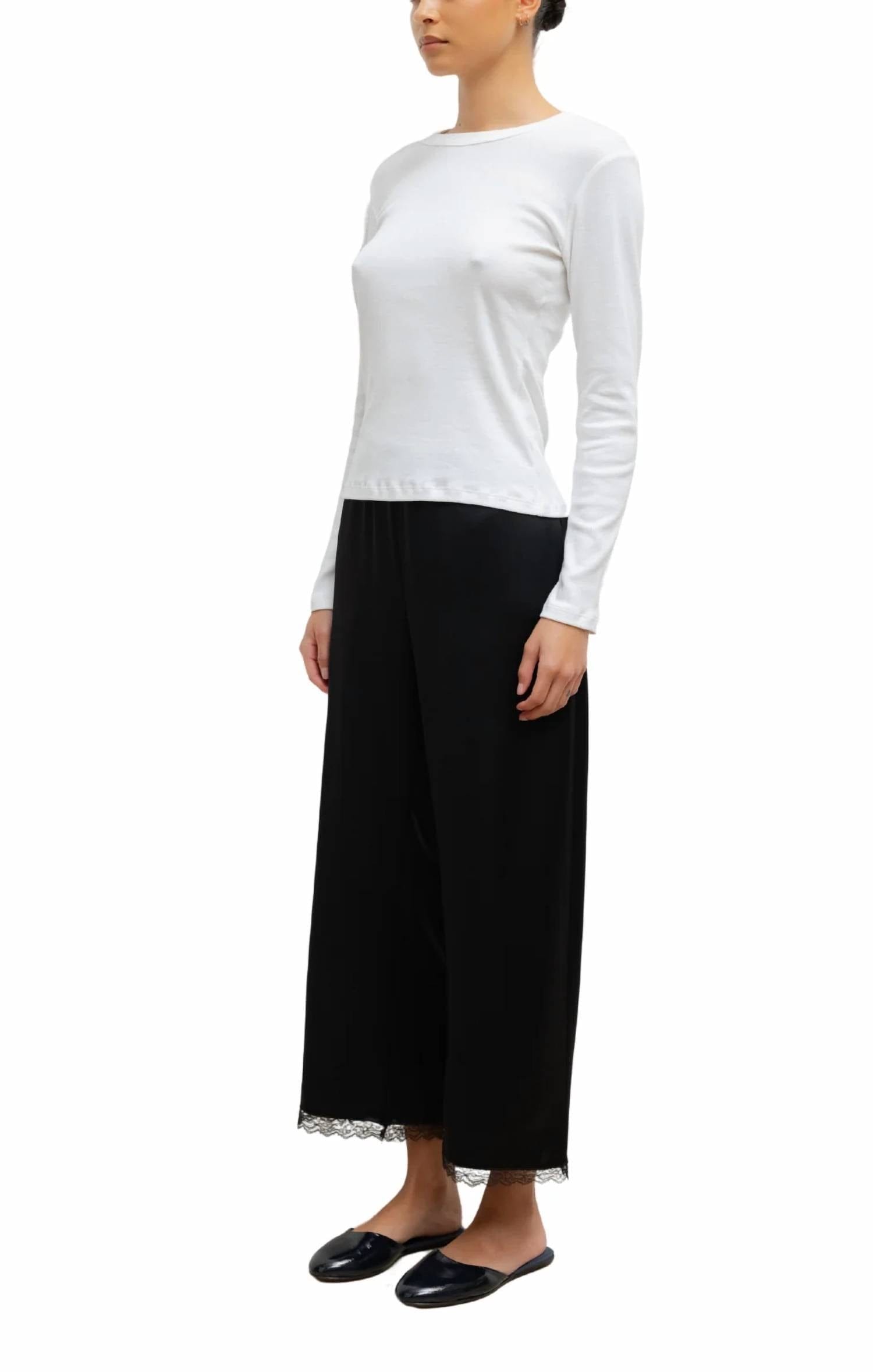 WHITE* Nando Slim Fit Long Sleeve Top In White