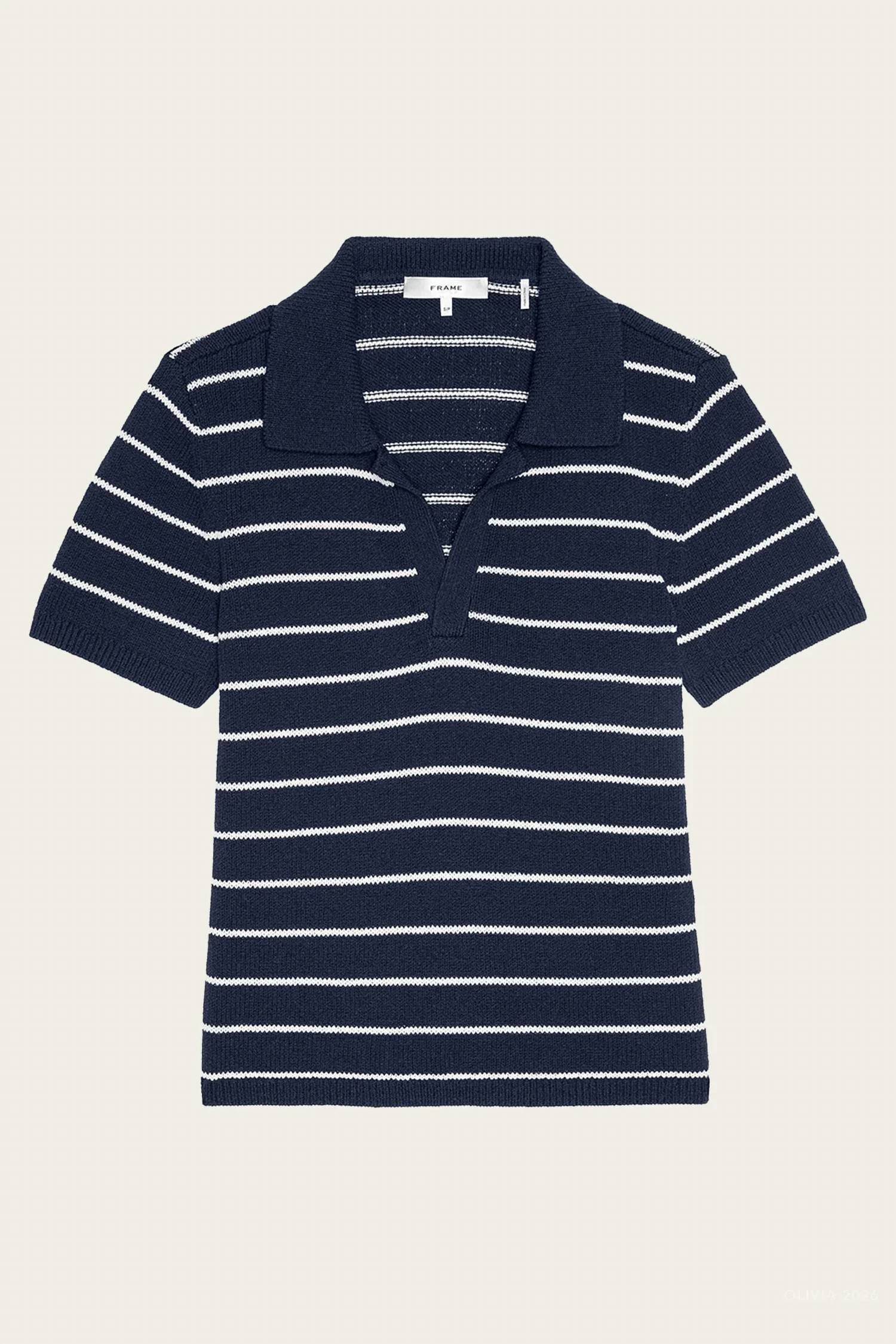 Polo Women's The Striped Relaxed Polo In Navy Multi