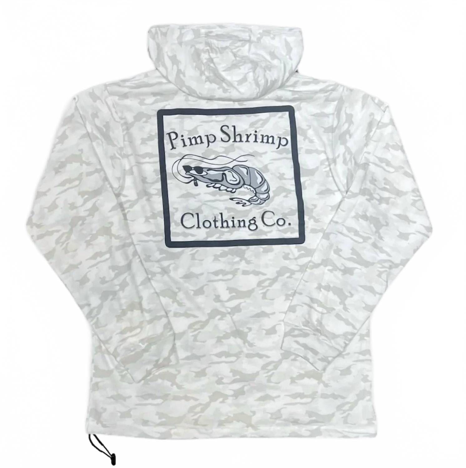 WHITE* Unisex - Comfort Lined T - Shirt Hoodie In White Camo