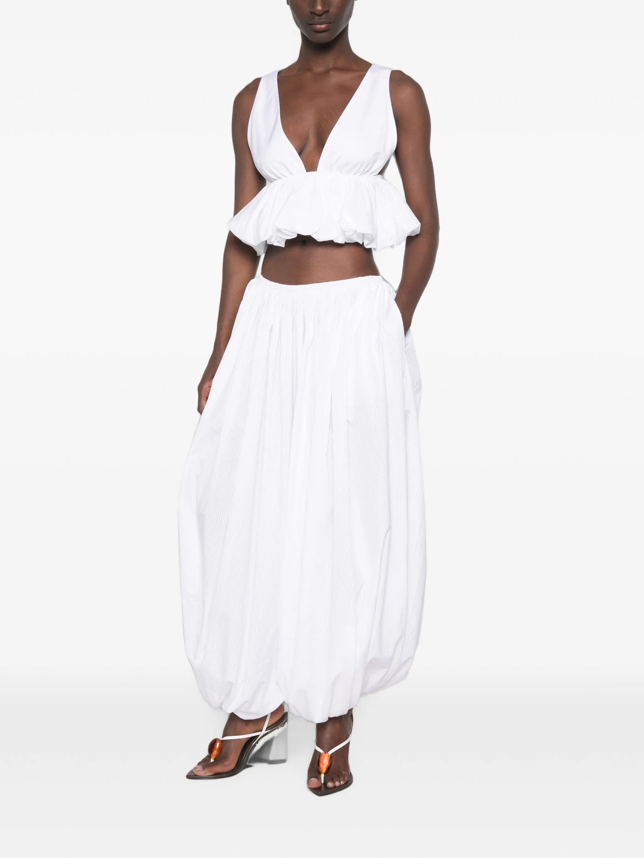Alaïa elasticed - waistband trousers