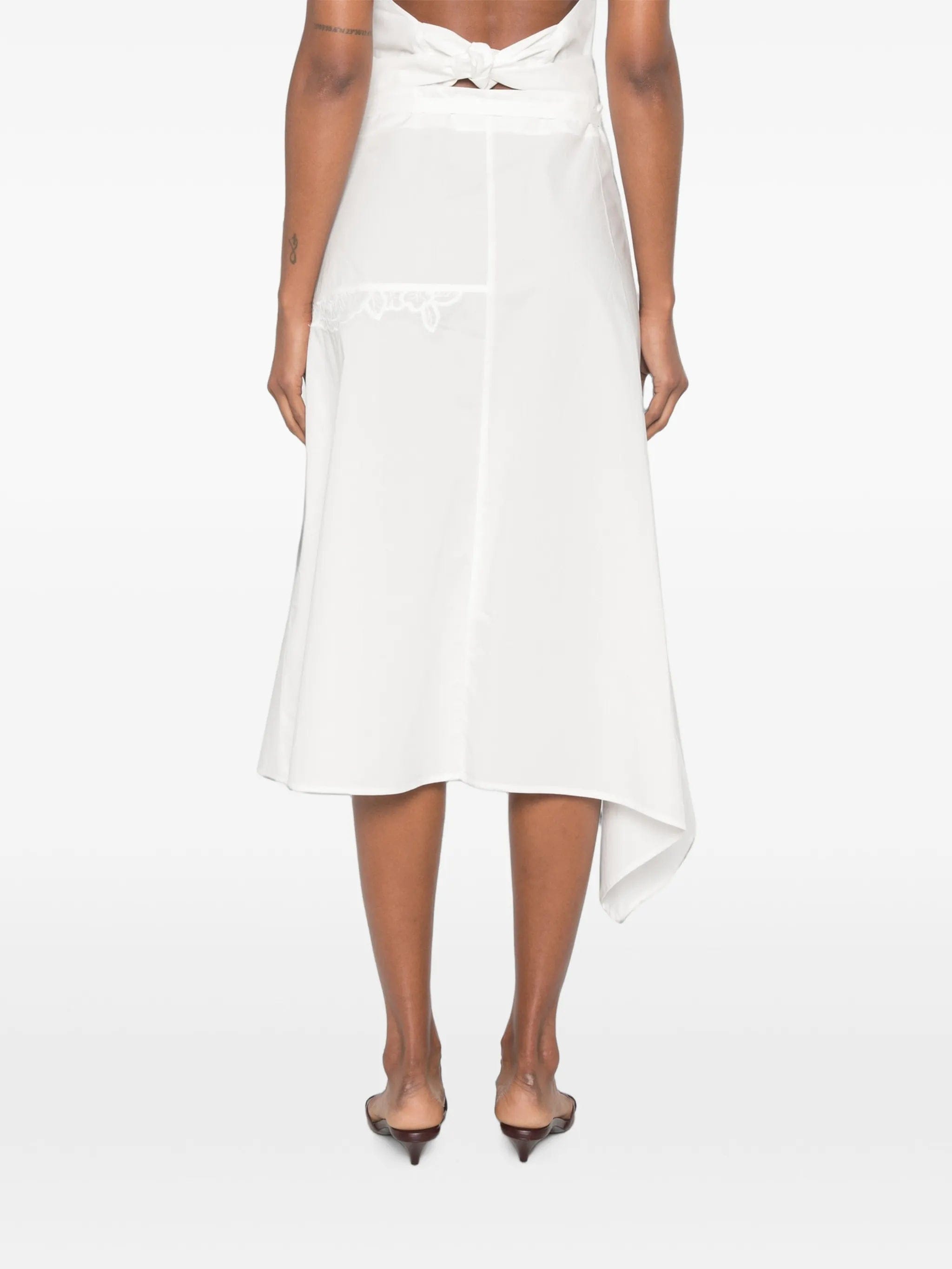 SIR. lace - embellished midi skirt