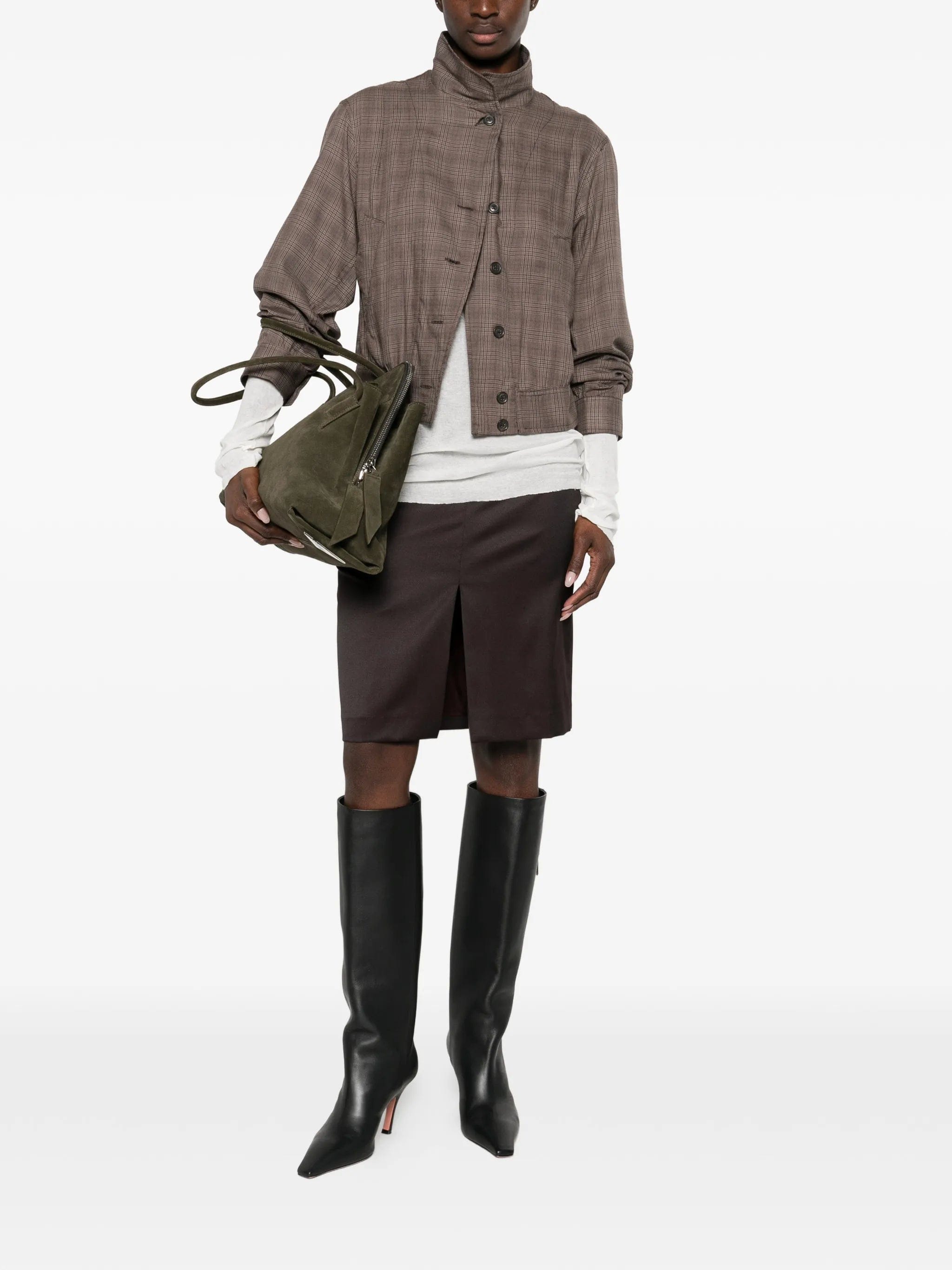 OUR Legacy Siren front - split mini skirt
