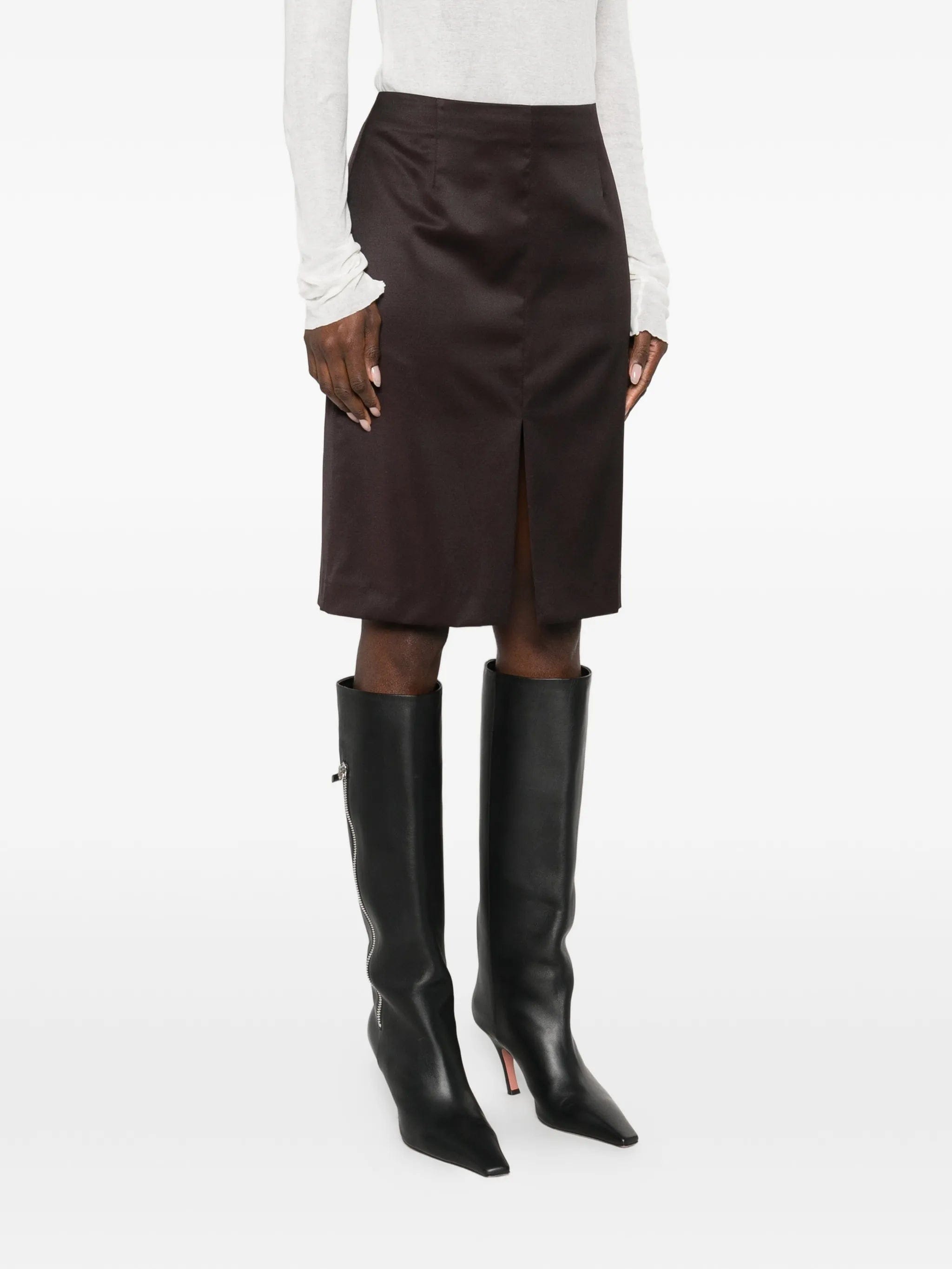 OUR Legacy Siren front - split mini skirt