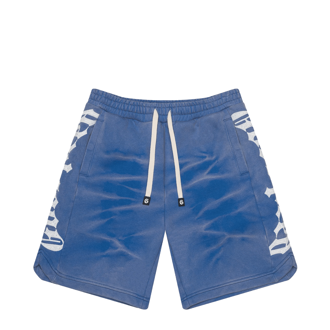 Godspeed COURTSIDE SHORTS BLUE TIE DYE