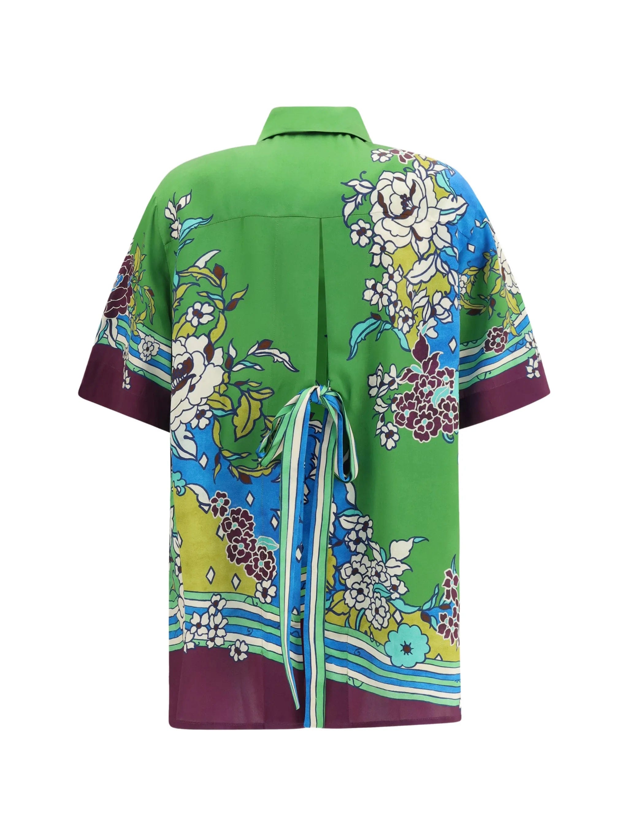 Alemais floral - print silk shirt