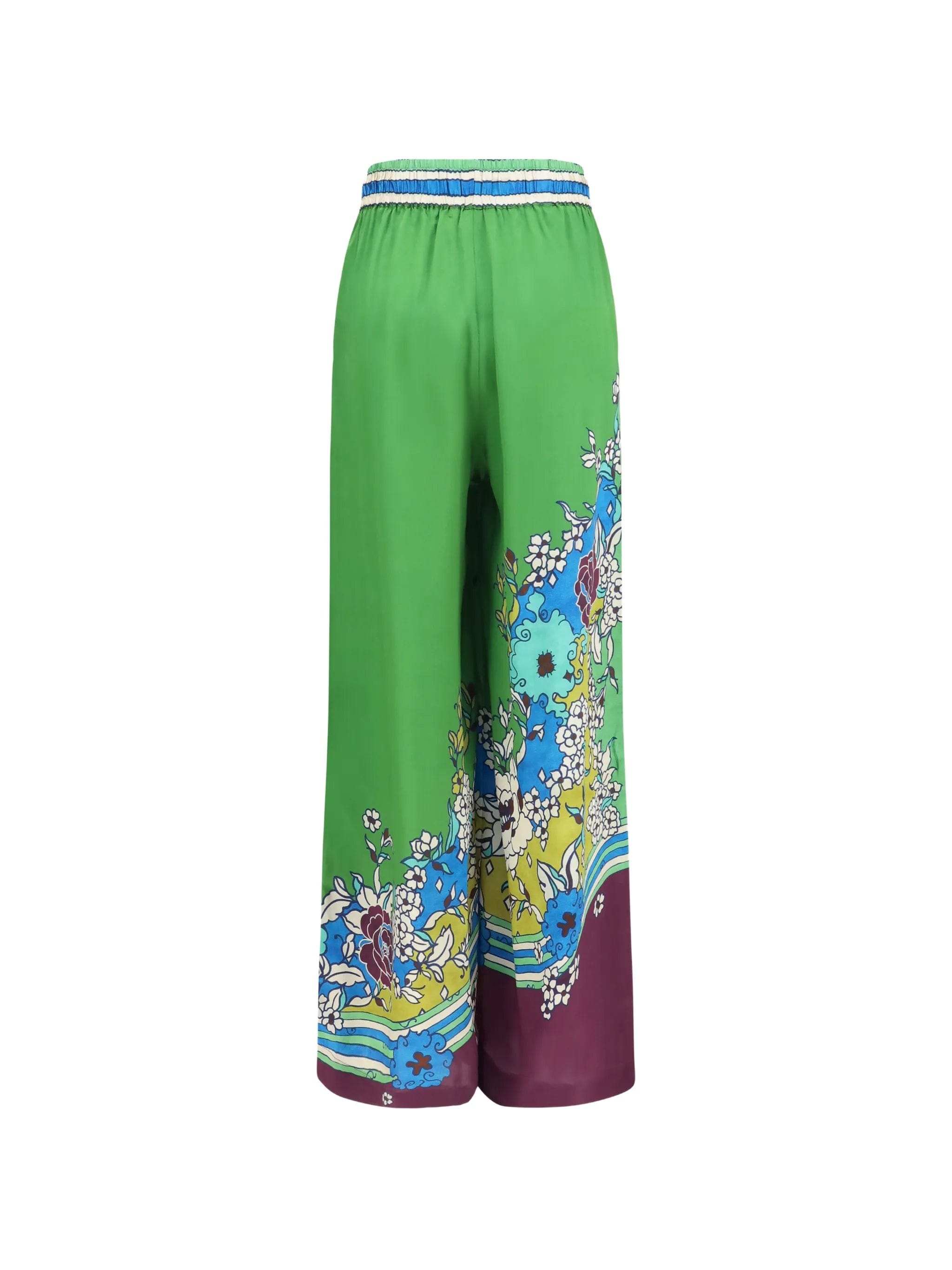 Alemais Nanci floral - print silk trousers