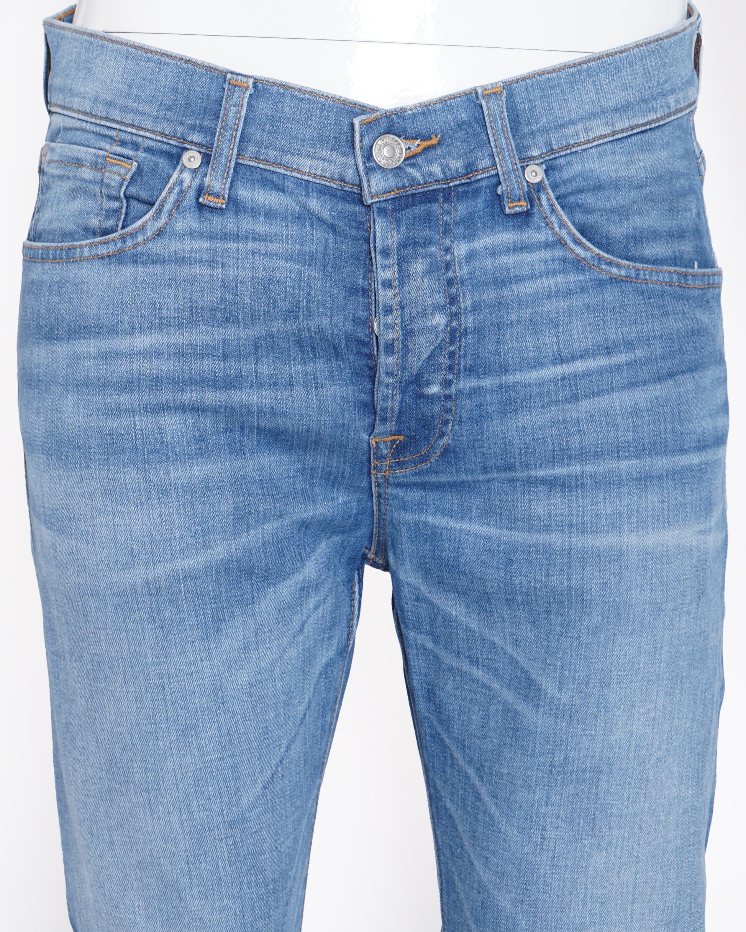 7 for all mankind blue denim for men