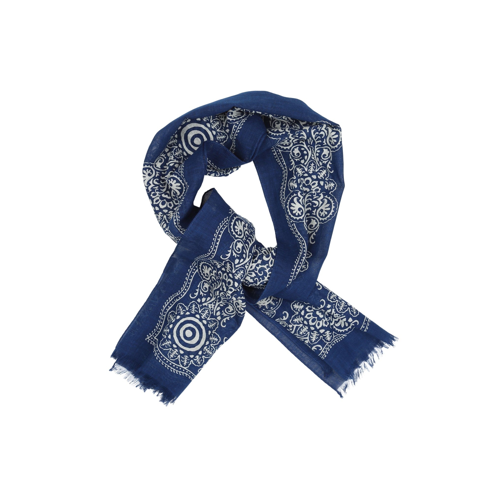 South2 West8 Cotton Gauze Stole - Navy