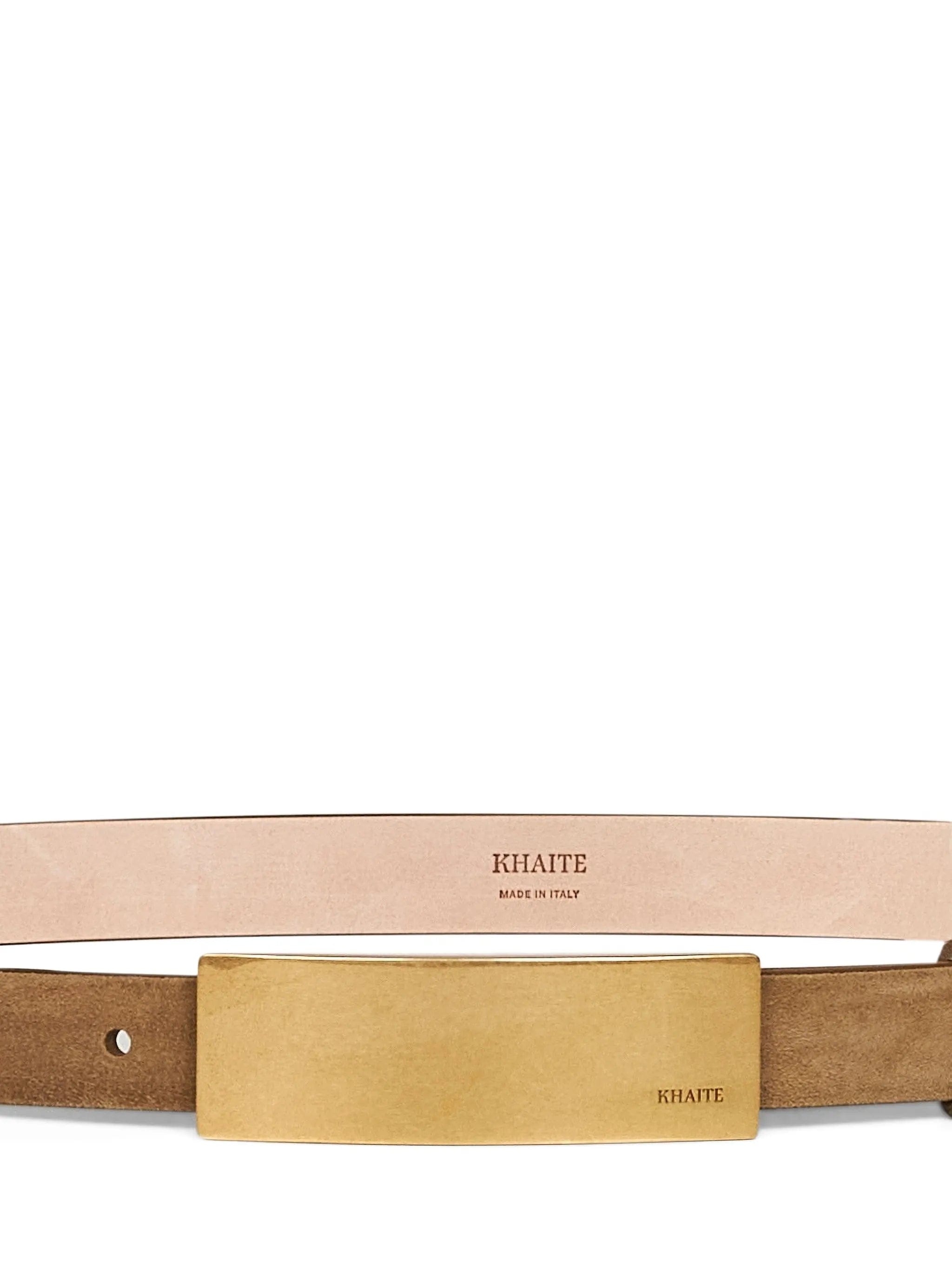 Khaite Berlin sculptural - buckle leather belt