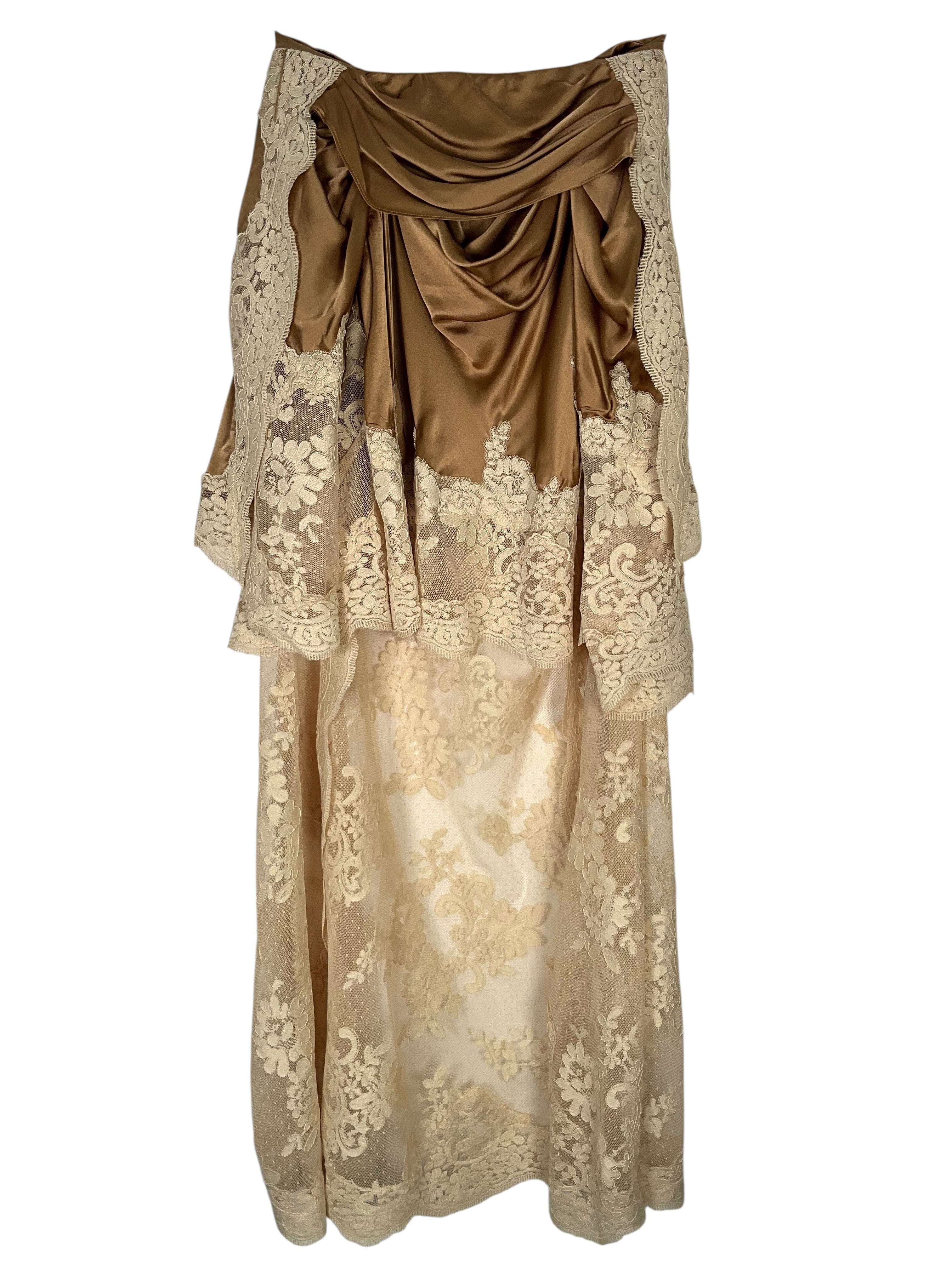 Zimmermann Hypnotic Satin Drape Skirt Size S