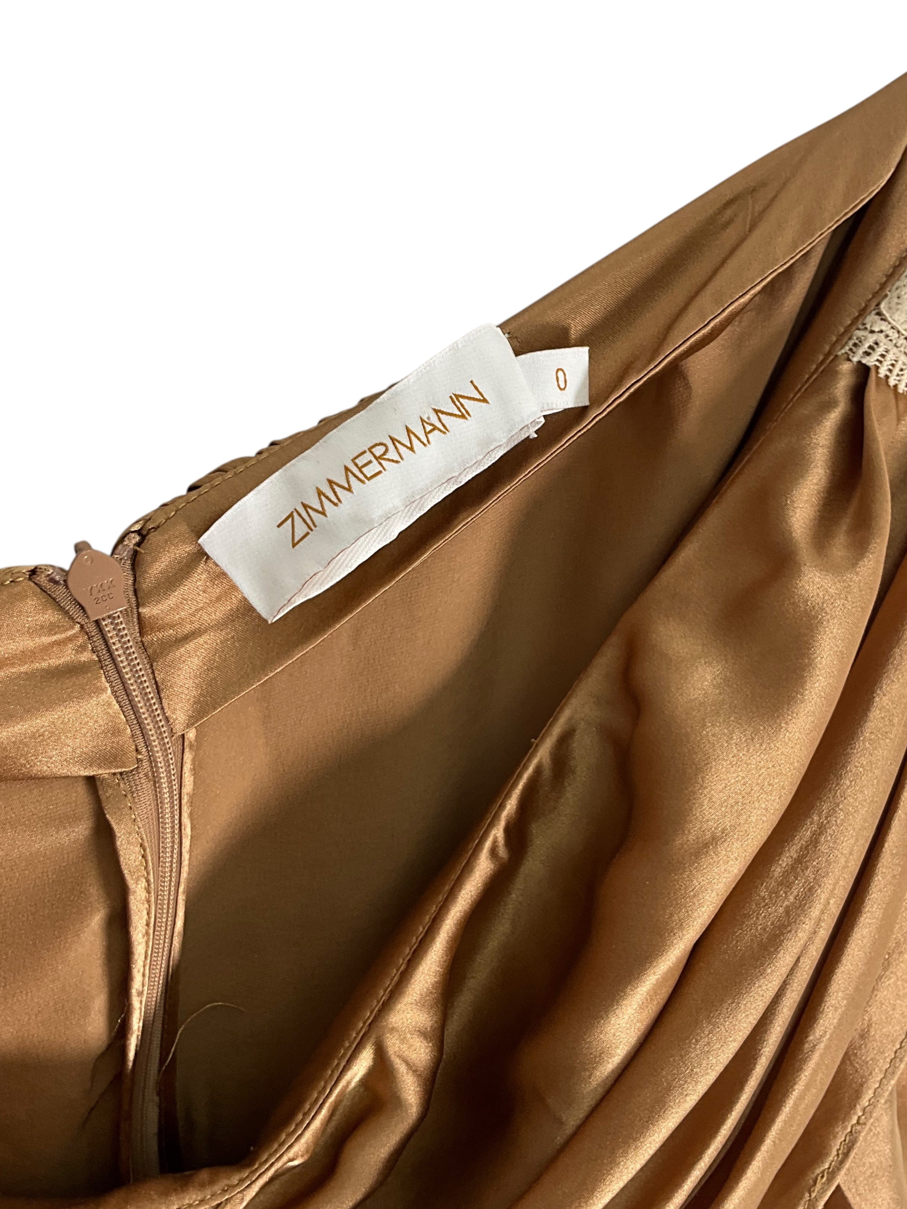 Zimmermann Hypnotic Satin Drape Skirt Size S