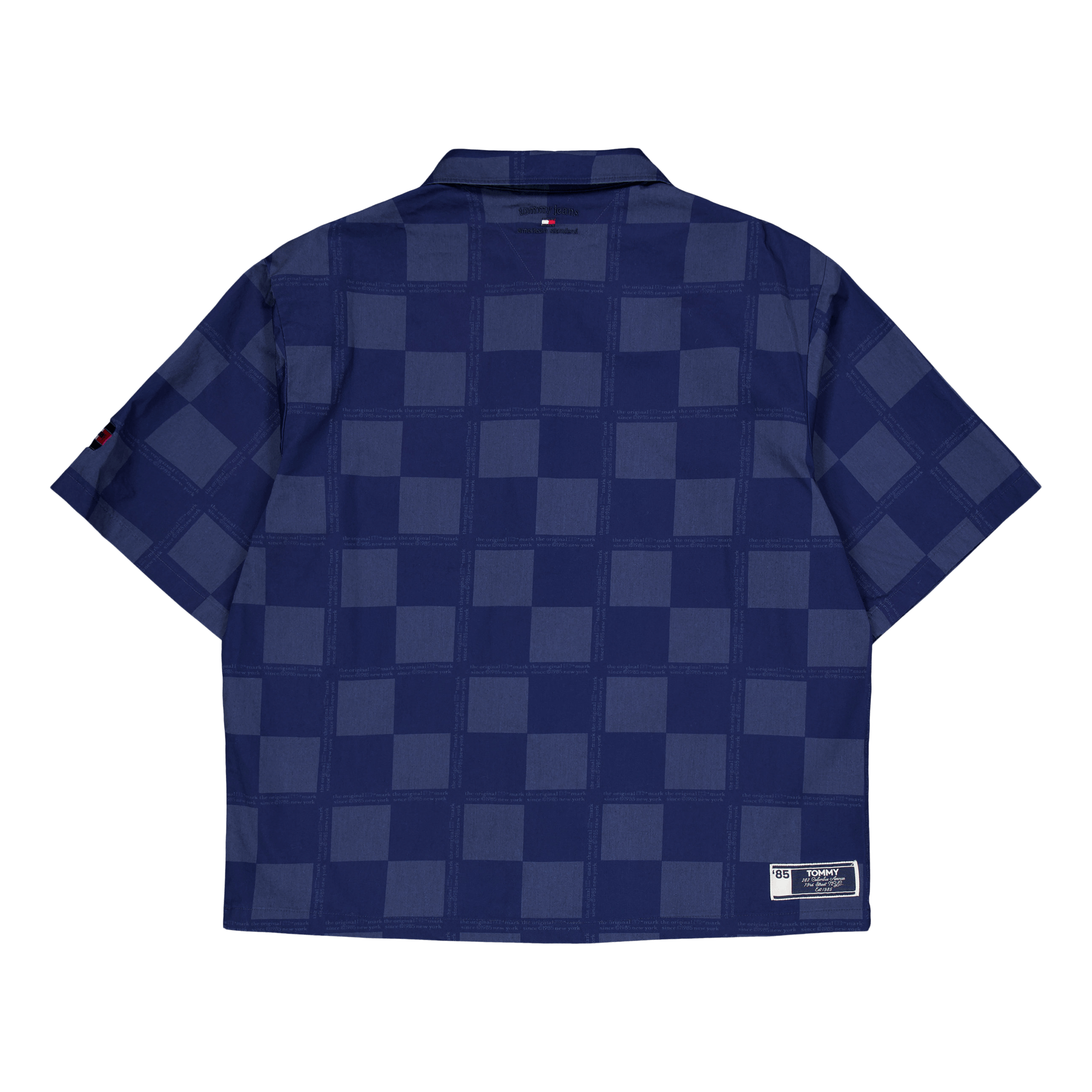 Tommy Jeans Tjcu Boxy 1985 Checkerbrd Shir Carbon Navy