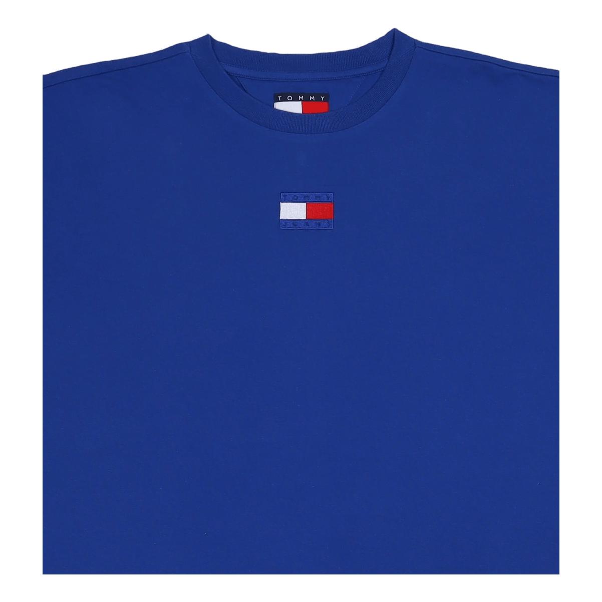 Tommy Jeans Tjcu Split Hem Flag T-Shirt Cobalt