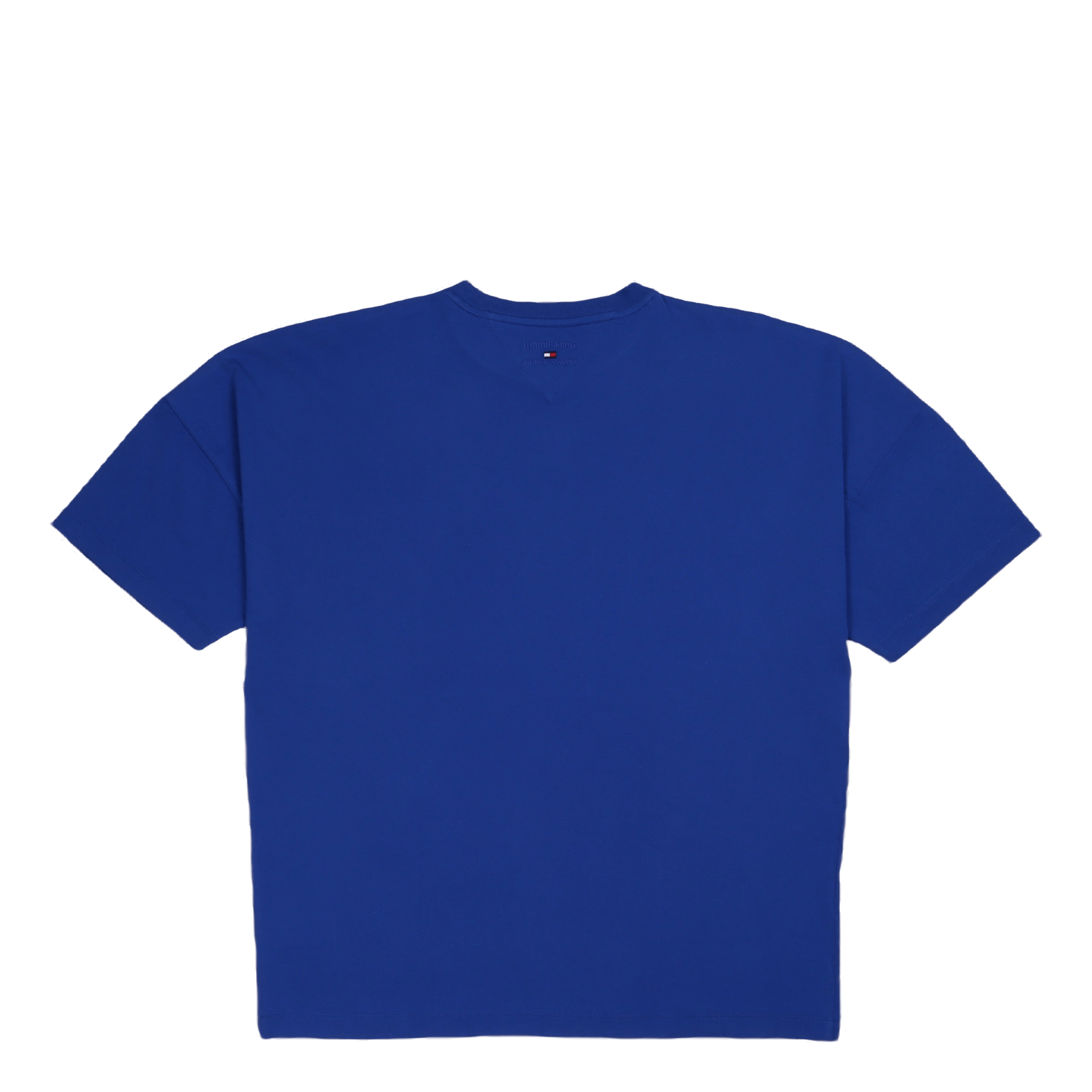 Tommy Jeans Tjcu Split Hem Flag T-Shirt Cobalt