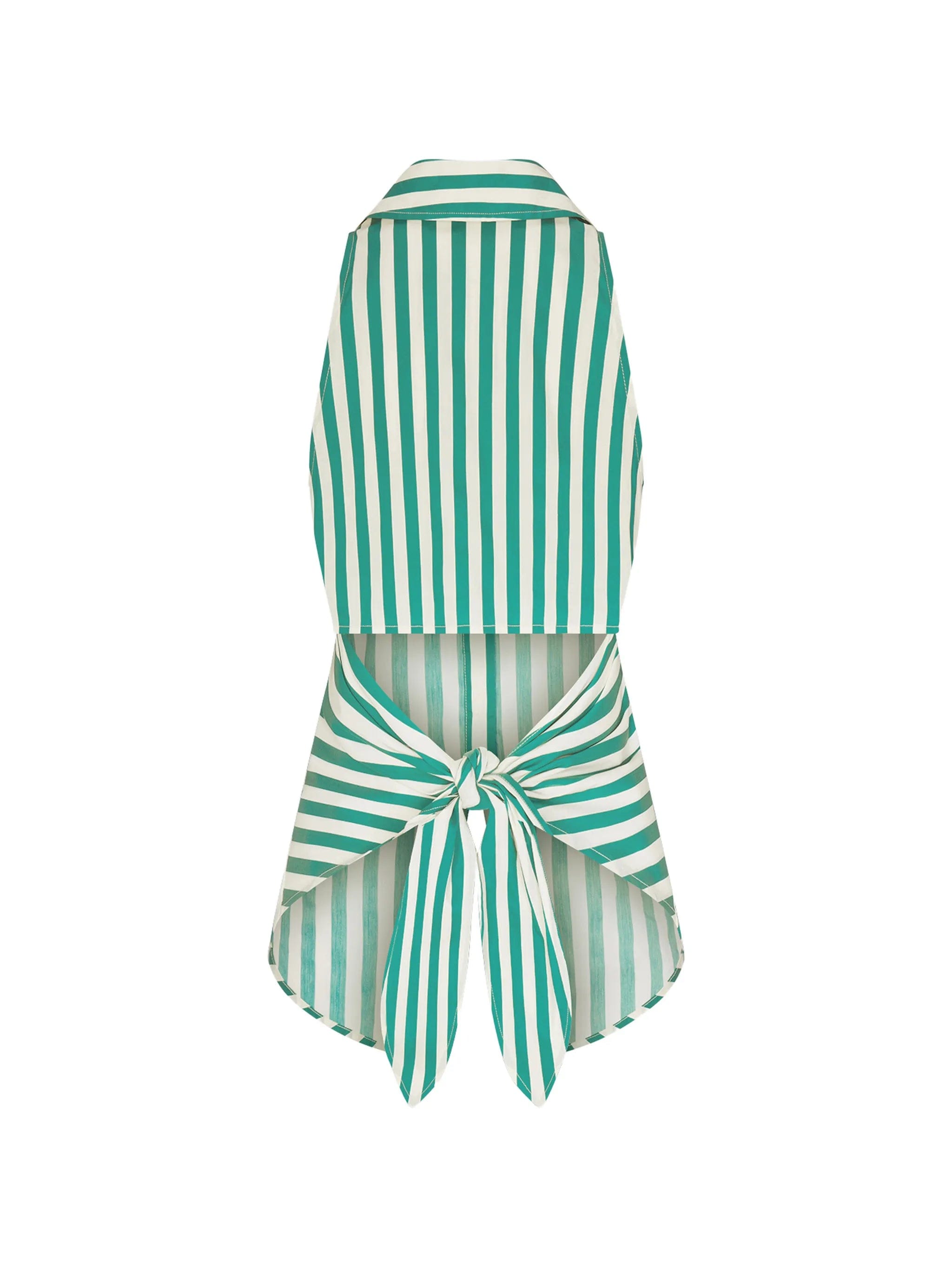 Simon Miller Loch striped sleeveless shirt